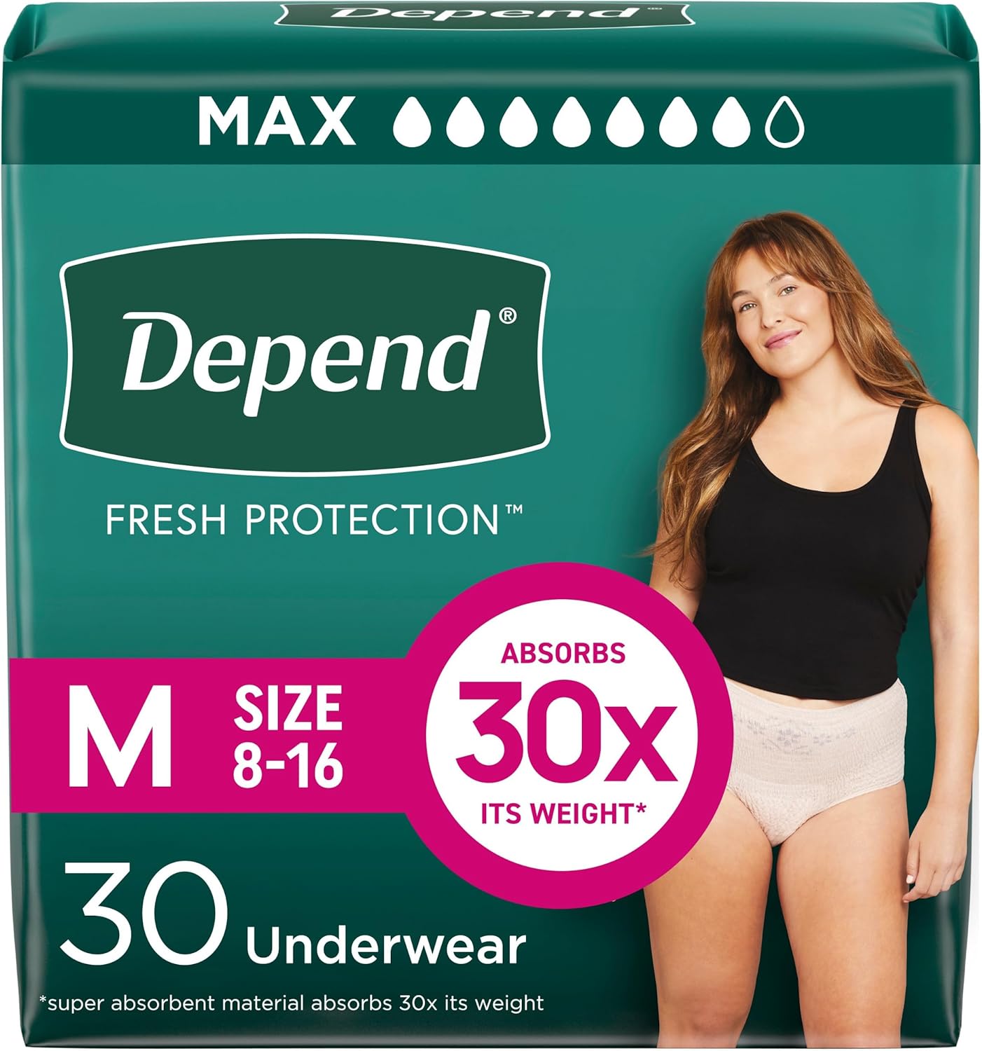 Depend Fresh Protection Adult Diapers
