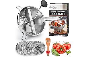 Amazing Stainless Steel Food Mill with Essential Accessory Kit