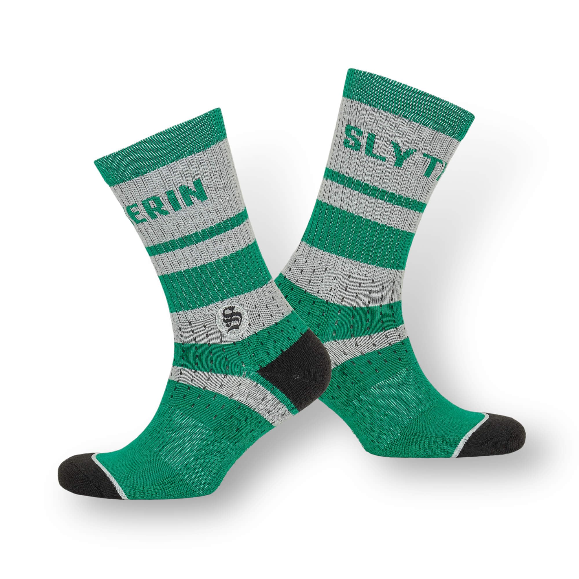 Harry Potter Unisex Slytherin Embroidered Mesh Socks