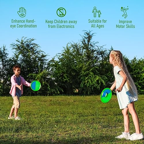Miniatura 6 de Juego de pelota para lanzar y atrapar, ideal para playa, piscina y patio al aire libre, juguete para niños pequeños y niños de 4, 5, 6, 7, 8 o más,