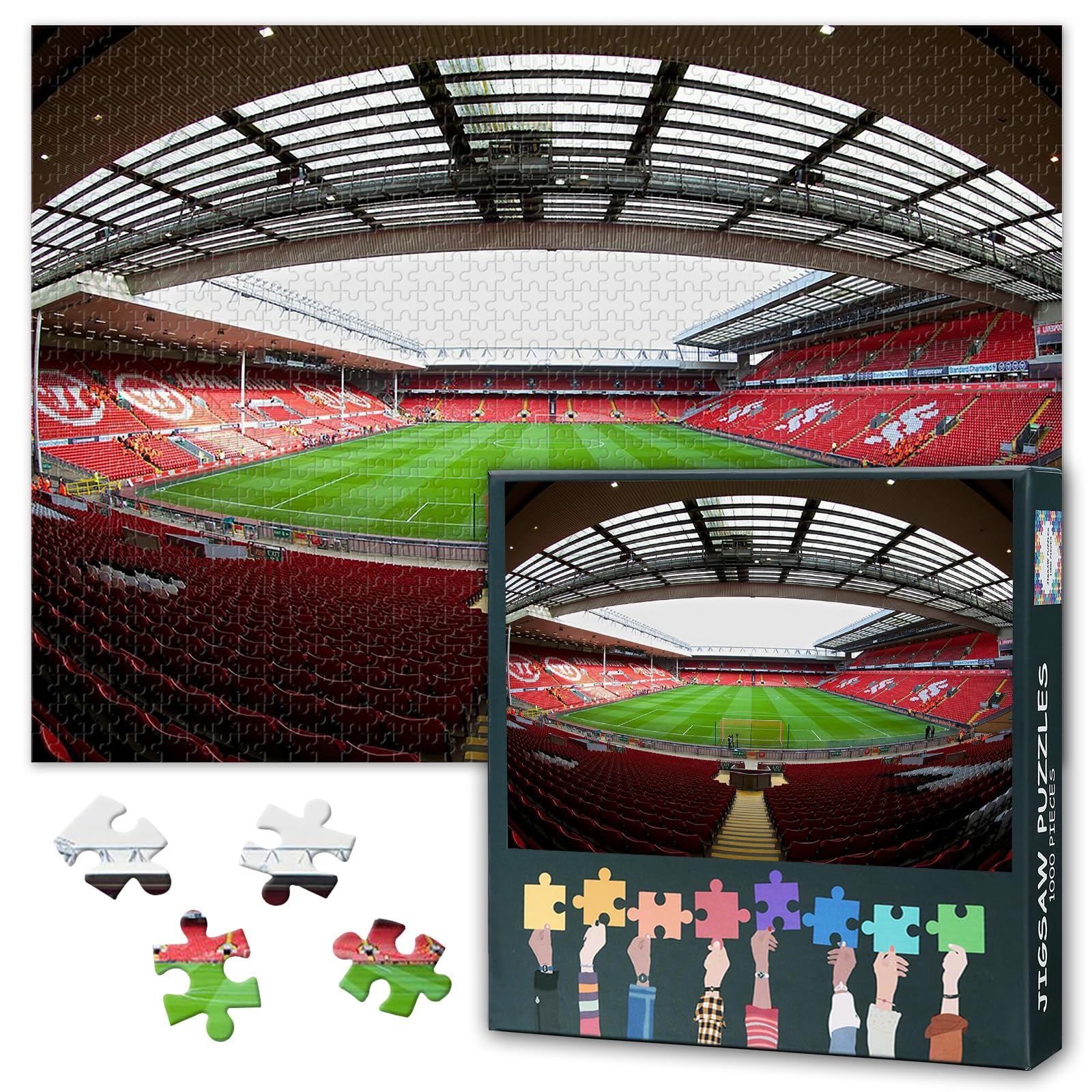 Liverpool Anfield Stadium 1000-Piece Puzzle – The for Puzzle Lovers | High-Definition Image, 50x70cm Finished Size, Hours of Enjoyment