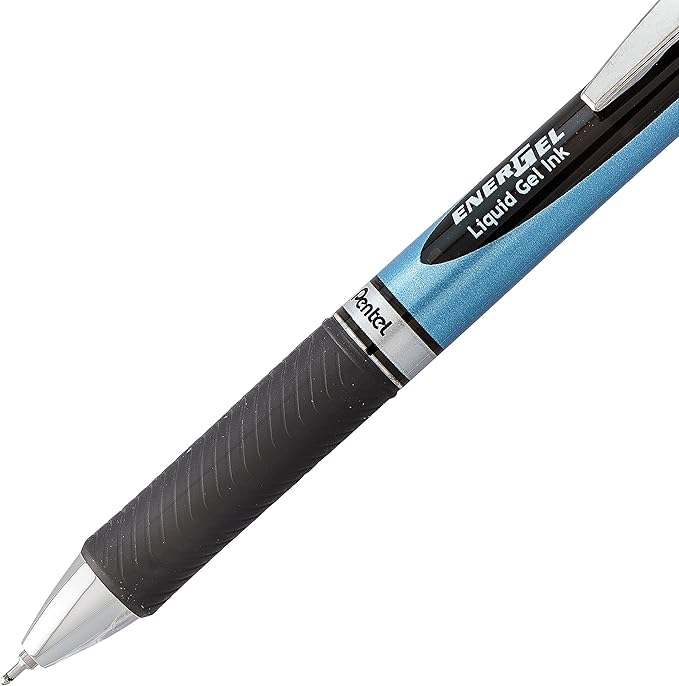 Pentel EnerGel RTX Bolígrafo Retráctil Punta Aguja 0.7mm Tinta Negra Pack 3 miniatura 4