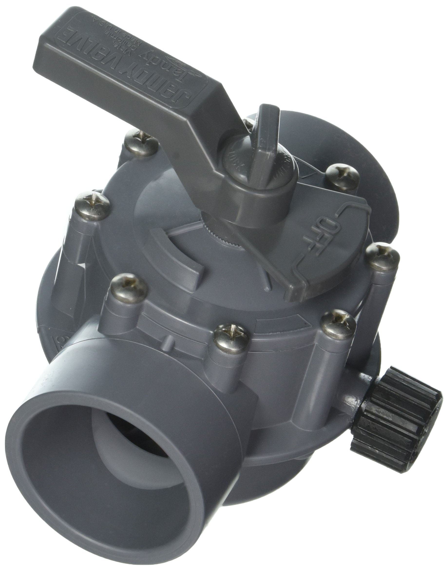 Jandy 2876 Vanne de pompe à joint positif 2 ports 2 à 2-1/2", gris