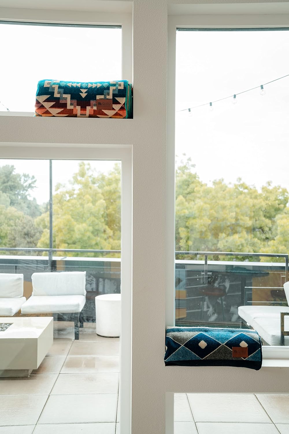 QISU Wool Blanket Throw | Large, Beautiful, Warm, Handmade in Ecuador by Local Artisans |94″ x 78″|Ultra-Soft, Hypoallergenic & Breathable | Non-Itchy or Scratchy Fabric (Jacamars Green) - Image 7