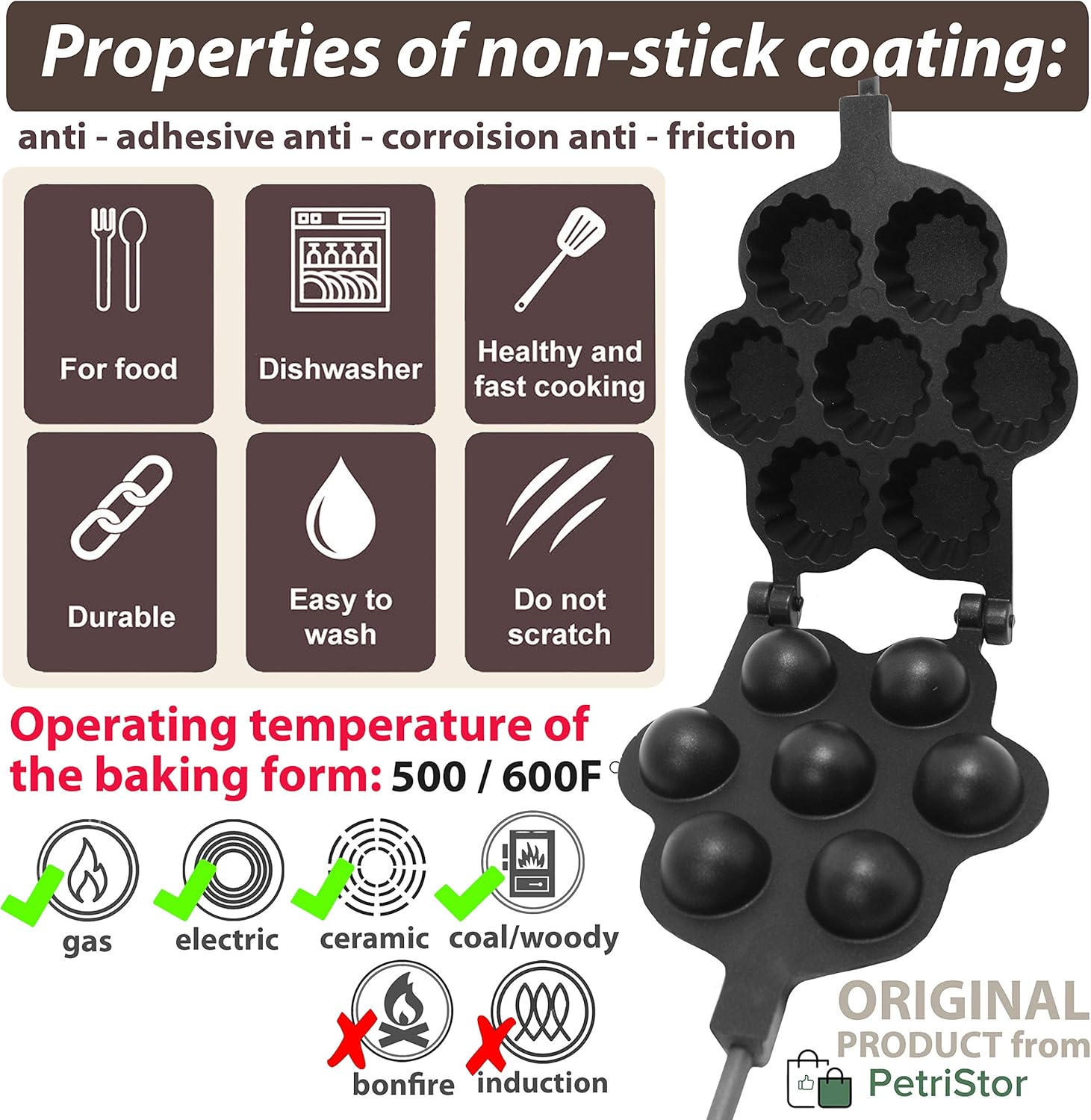 Mini Muffins Open Pies Cookie Maker Non-stick Cookies Pastry