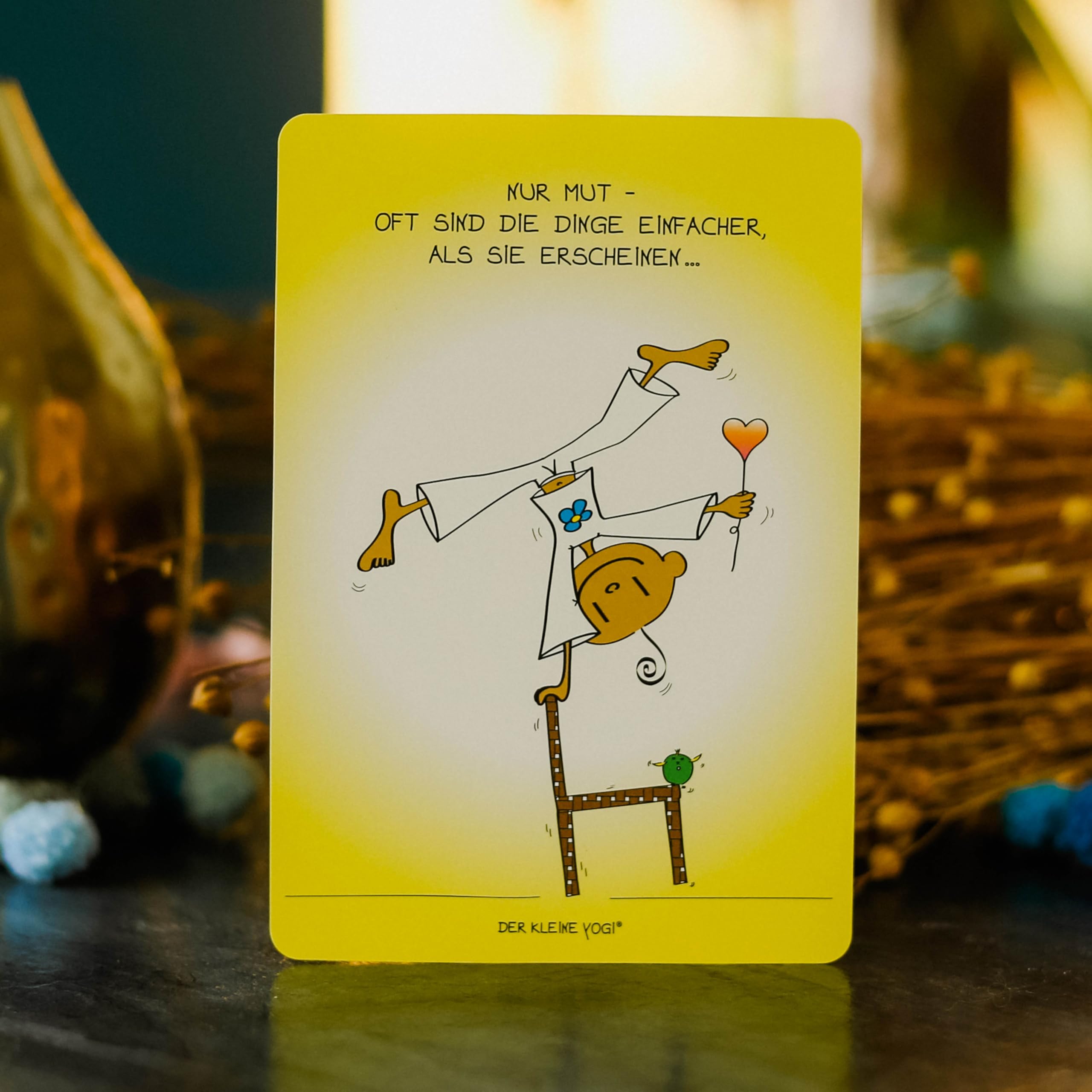 Der kleine Yogi - Mut Botschaften: 40 Impulskarten und 80-seitiges Booklet