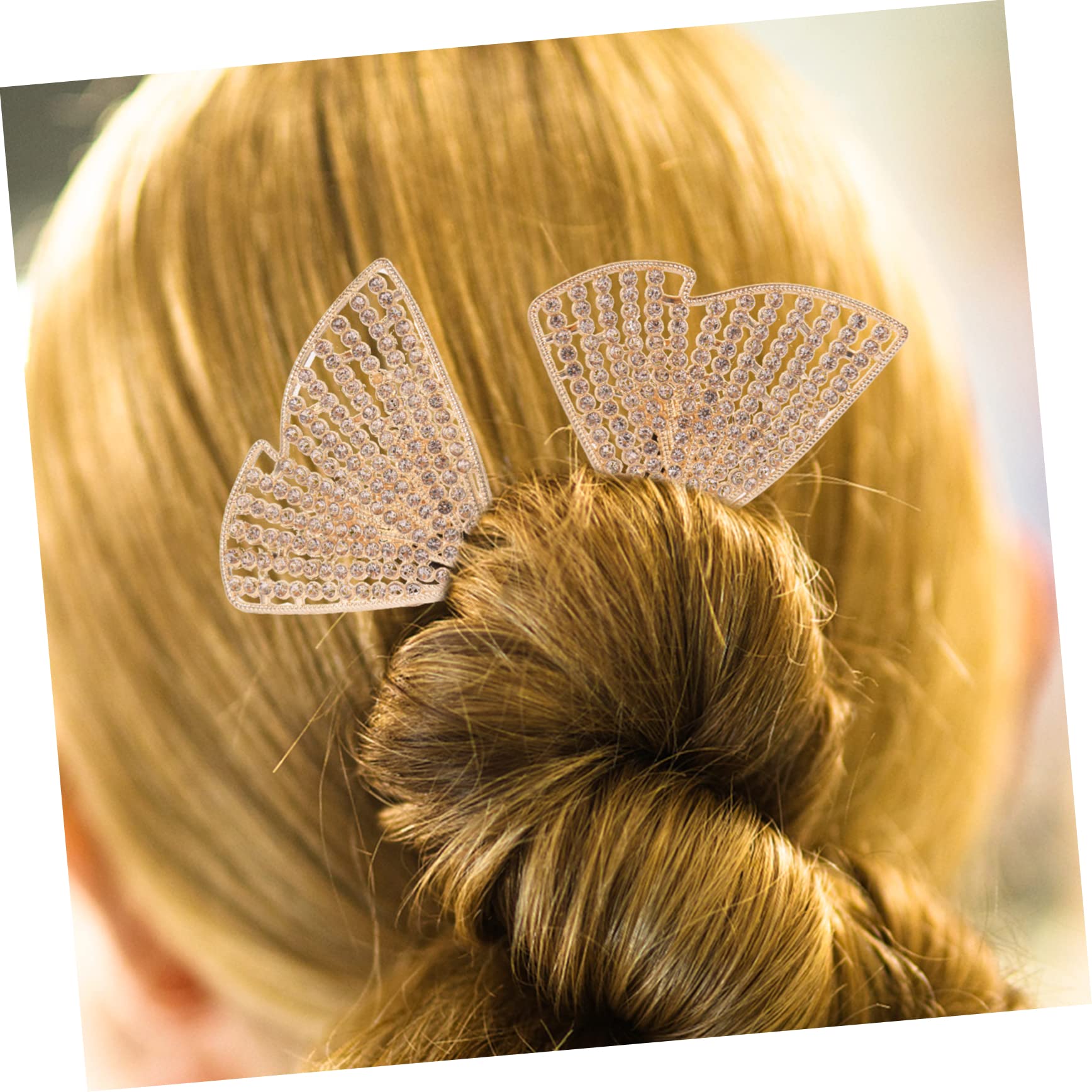 DOITOOL 4stücke Fashion Hair Bun Maker Mit Glitzersteinen Eleganter Haarbunner Für Duttfrisuren Einfach Zu Bedienen Für Jeden Anlass Als Für Frauen Und Mädchen