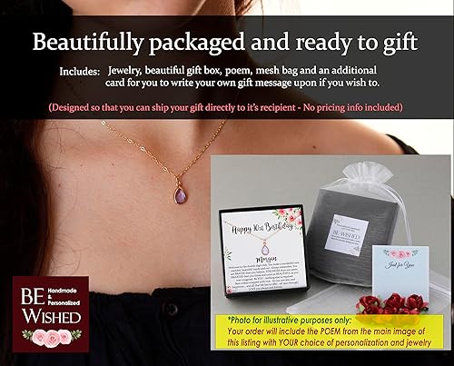 Miniatura 2 de Be Wished Regalos personalizados de ceremonia de bata blanca, collar con mensaje significativo, listo para regalar joyas