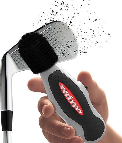Miniatura 2 de Groove Caddy - Limpiador para palos de golf, color blanco y negro