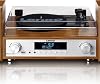 Lenco Mc-160 Wd Pickup Hi-fi Stereo Set Dab+ Fm Radio With Bluetooth Mp3 Recording Feature Music Set Recorders Wooden