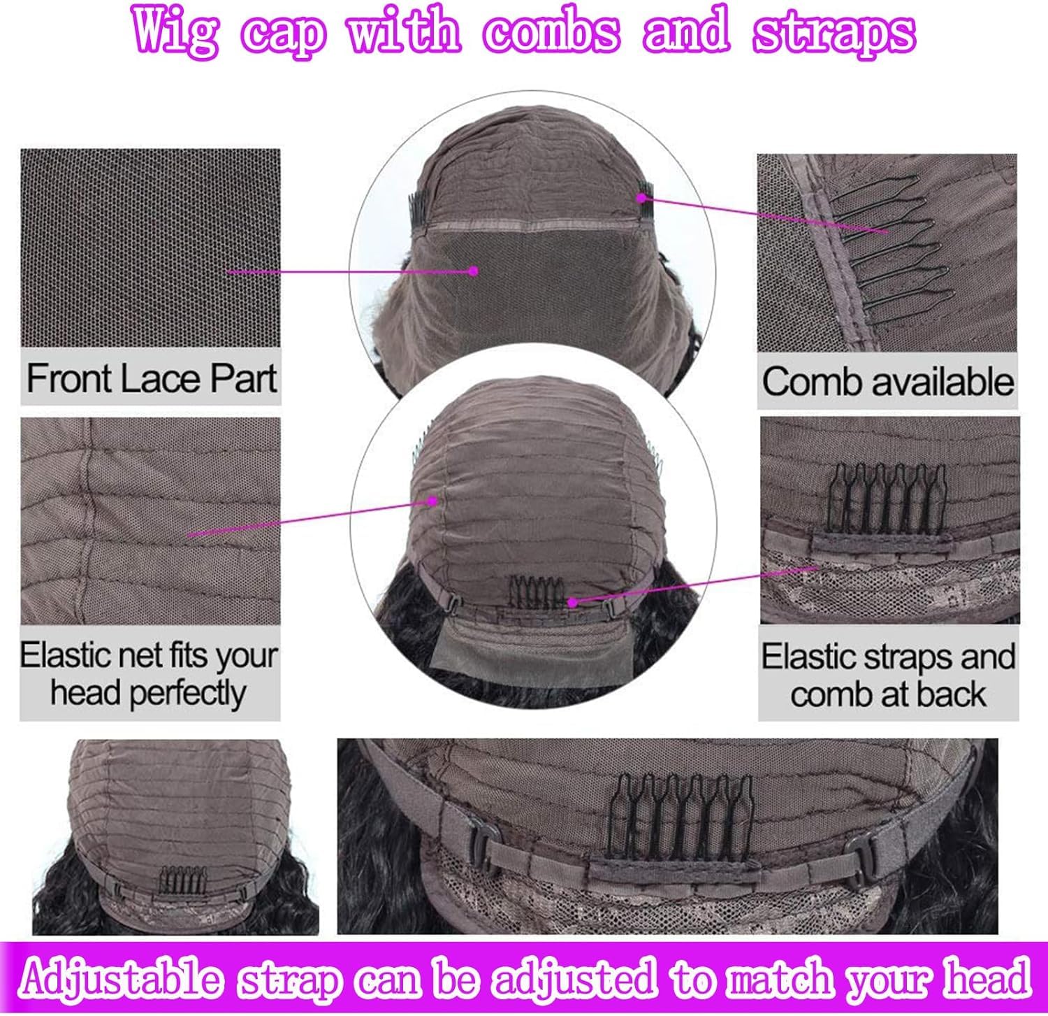 Wear and Go Glueless Wigs Human Hair Pre Plucked Pre Cut 13X4 Lace Closure Water Wave Human Hair Wigs for Black Women 200 Density 28 inch - Image 3