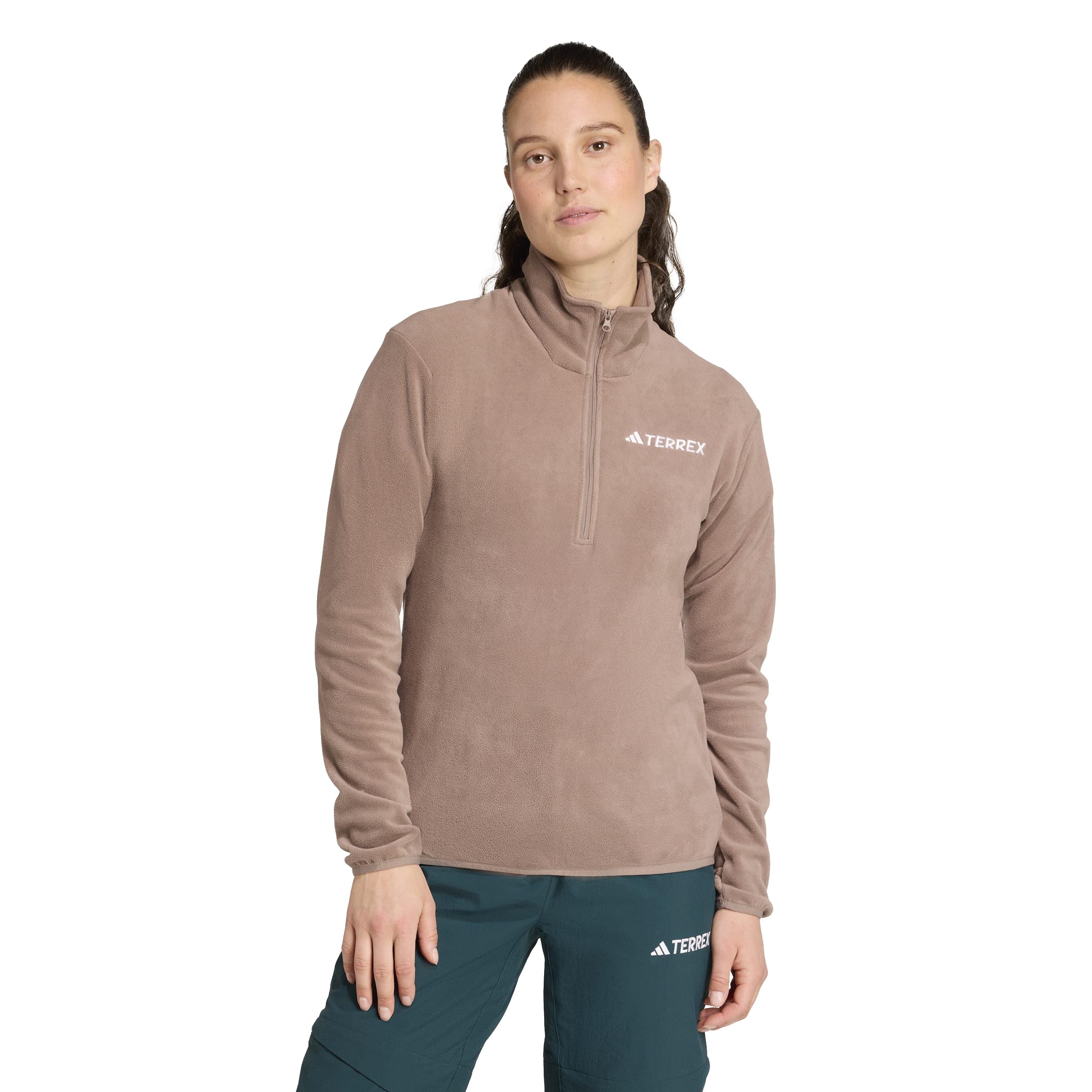 adidas Women's Terrex Multi Essentials Half-zip Fleece Hiking Jacket