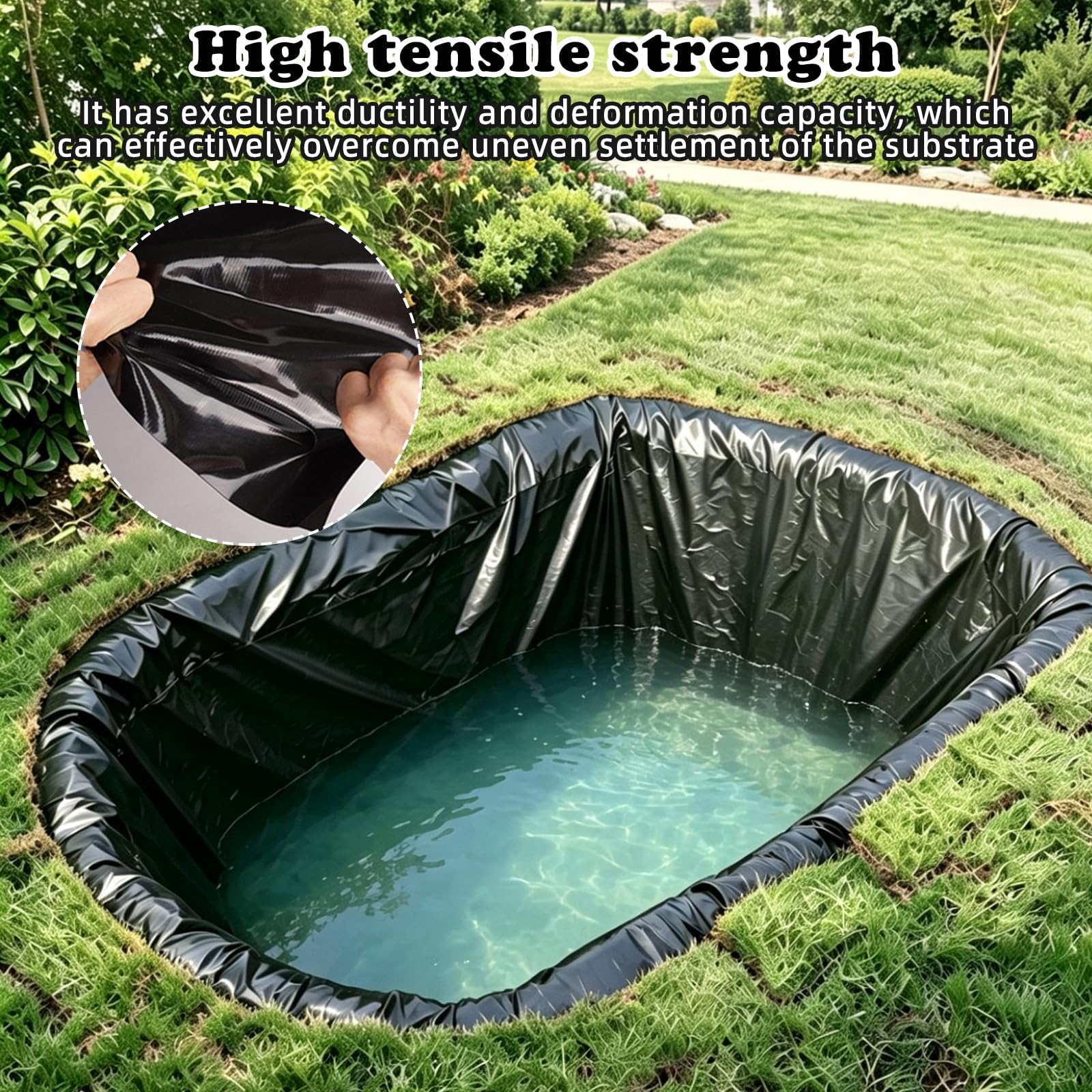 Pond Liner, Revestimiento para Estanques, Lámina Flexible para estanques