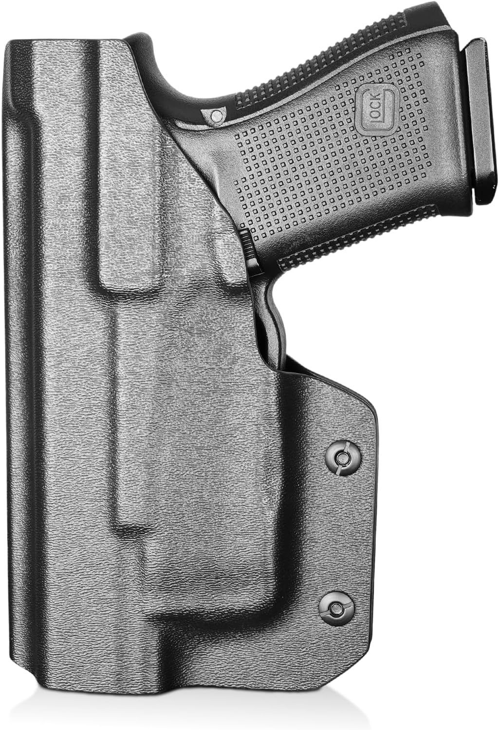 PROUS IWB Kydex Holster for Glock 19 with TLR6/ TLR-6 HL G, Fit Glock 17/19 Gen 3-5, 23/32 Gen 3-4& 19X/ 44/45, Inside Waistband Conceal Carry, Adj. Cant & Retention, Right Hand