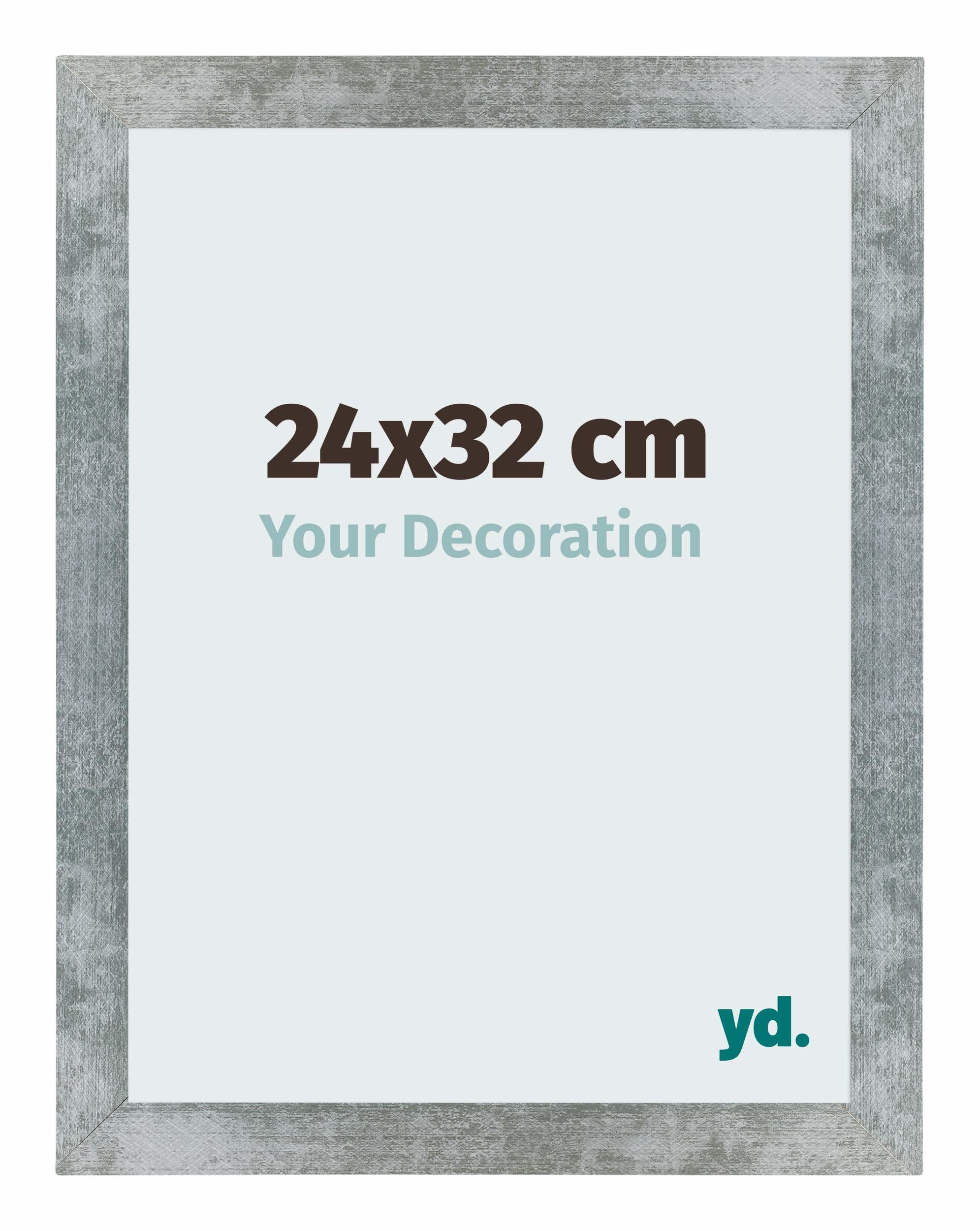 Your Decoration - Picture Frame 24x32 cm - Iron Swept - Decorative Wall Frame in MDF with Antireflection - Frame 24x32 - Mura