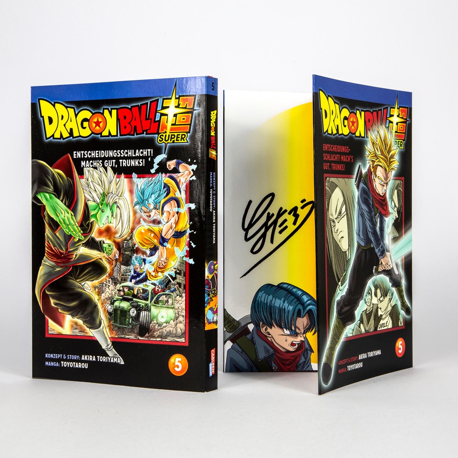 Dragon Ball Super Bände 1-5 im Sammelschuber mit Extra: Die Fortsetzung der Action-Manga-Serie ab 10 Jahren über epische Schlachten und kosmische Abenteuer