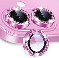 Vista 10 de Paquete de 2X2 Protector de Lente de Cámara para iPhone 17, iPhone 16 Plus/ 16 Protector de Pantalla de Lente de Vidrio Templado Cubierta de Cámara