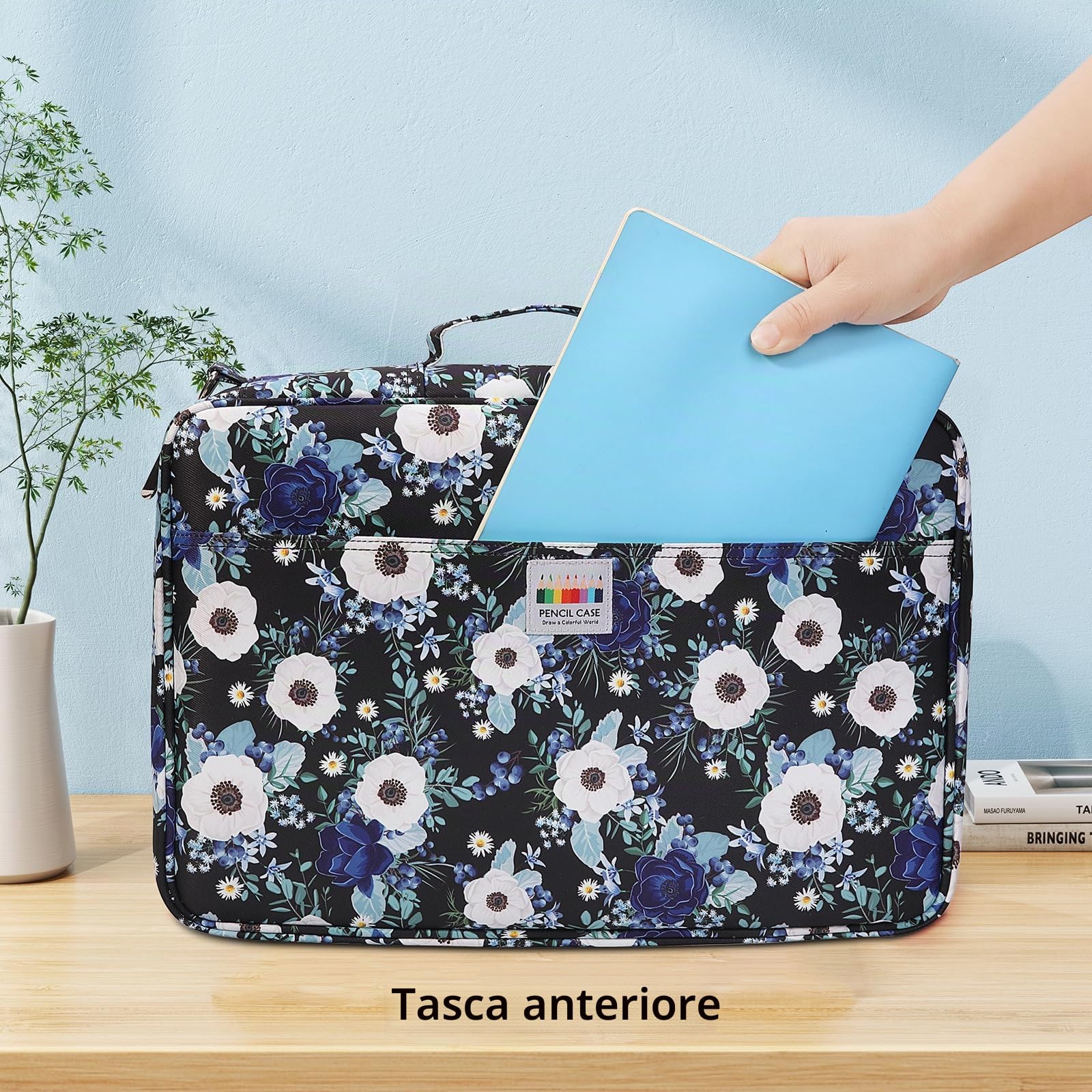 JAKAGO Astuccio di grande capacità per 480 matite colorate, impermeabile, per cancelleria, per pittura, artisti, pennelli, fineliner, evidenziatore, regalo, Ottimo