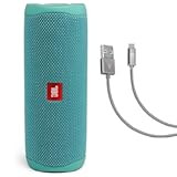 Flip 5 &lpar;Teal&rpar; &plus; Bundle with Case Logic Braided USB Type-C Charge & Sync &lpar;6 feet&comma; Gray&rpar;