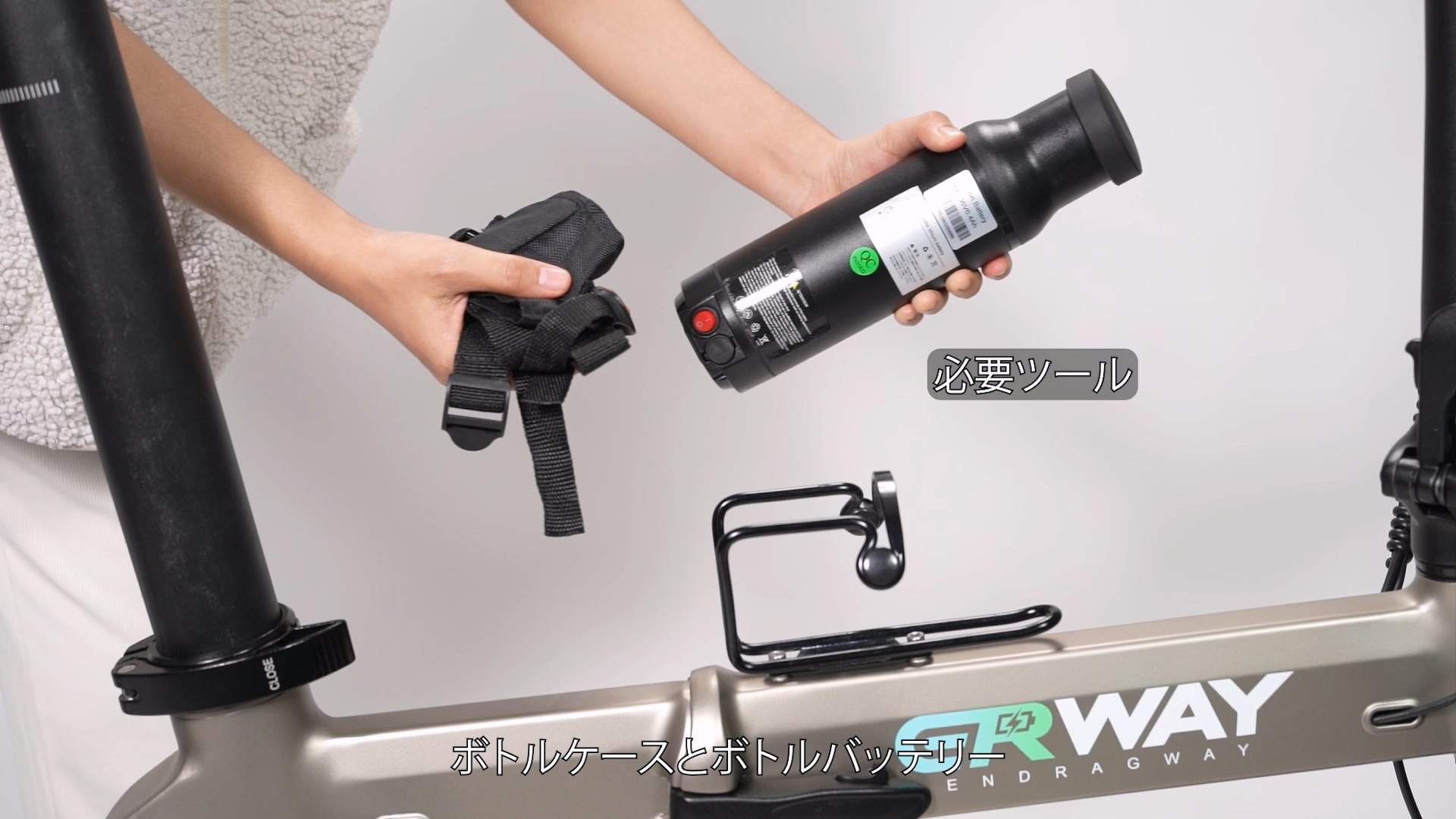 ERWAY 電動自転車バッテリー6400mAh ブラック