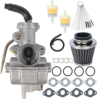 VENTOMO Carburetor PZ20 Carb for TaoTao Kazuma Baja 50cc 70cc 90cc 110cc 125cc Coolster NST SunL Chinese Quad 4Stroke ATV Go Kart Pit Dirt Bike Honda CRF50F XL75 CRF80F XR50R with Air Fuel Filter