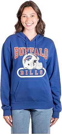 Ultra Game NFL Womens Soft Fleece Hoodie Sweatshirt