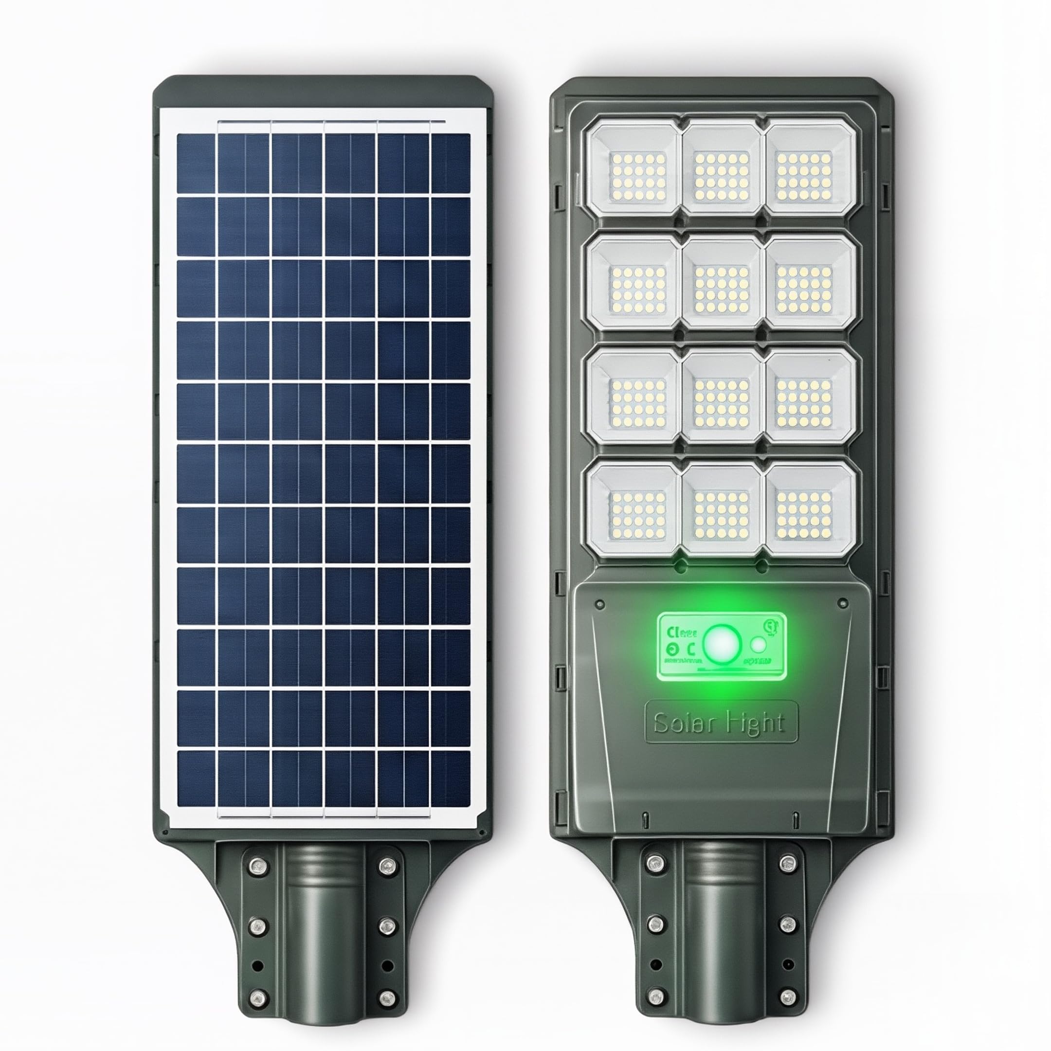 Generico Lampione Solare 800W con 360 LED, Sensore di Movimento Radar, IP67 Impermeabile, Telecomando, Timer Crepuscolare, Ricarica Solare Rapida per Giardino