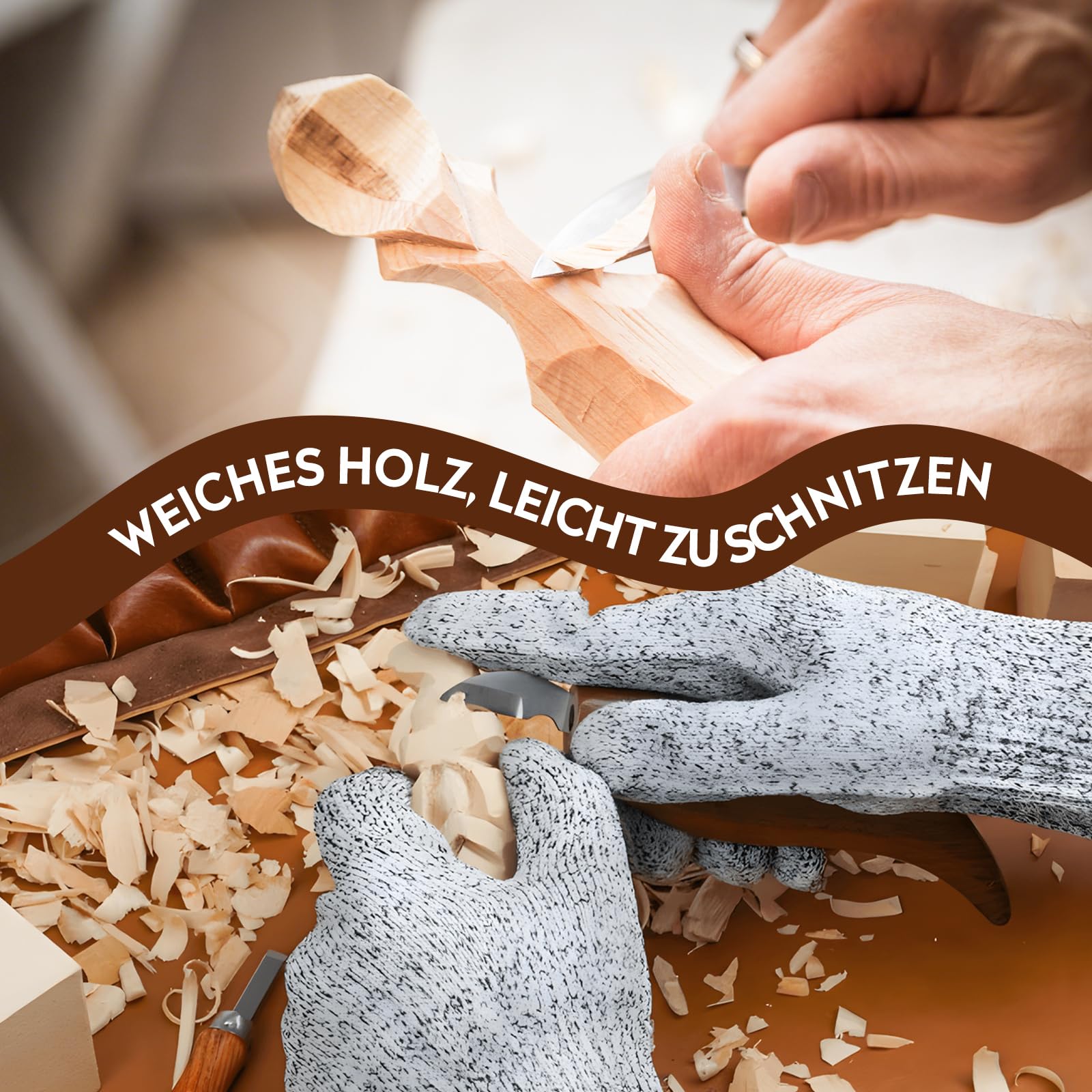 Schnitzholz Lindenholz, 14er Pack Holzblock Schnitzen, Weiches Lindenholz zum Schnitzen, Schnitzholz für Kinder Rohlinge, Schnitzset Rohlinge zum Drechseln und Holz Schnitzen