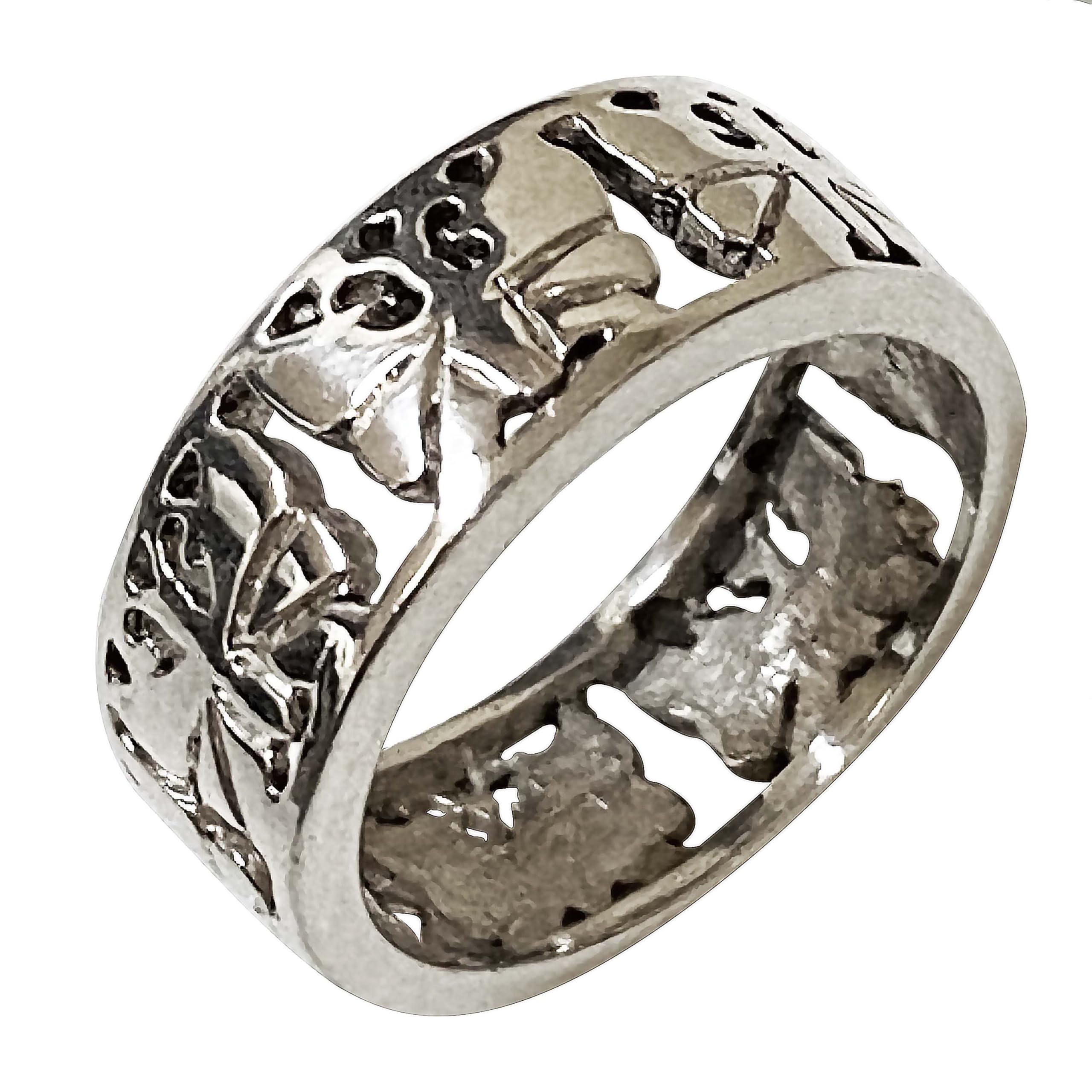 Amazon | バリ島 SILVER 925 バタフライ リング チュルクシルバー バリ