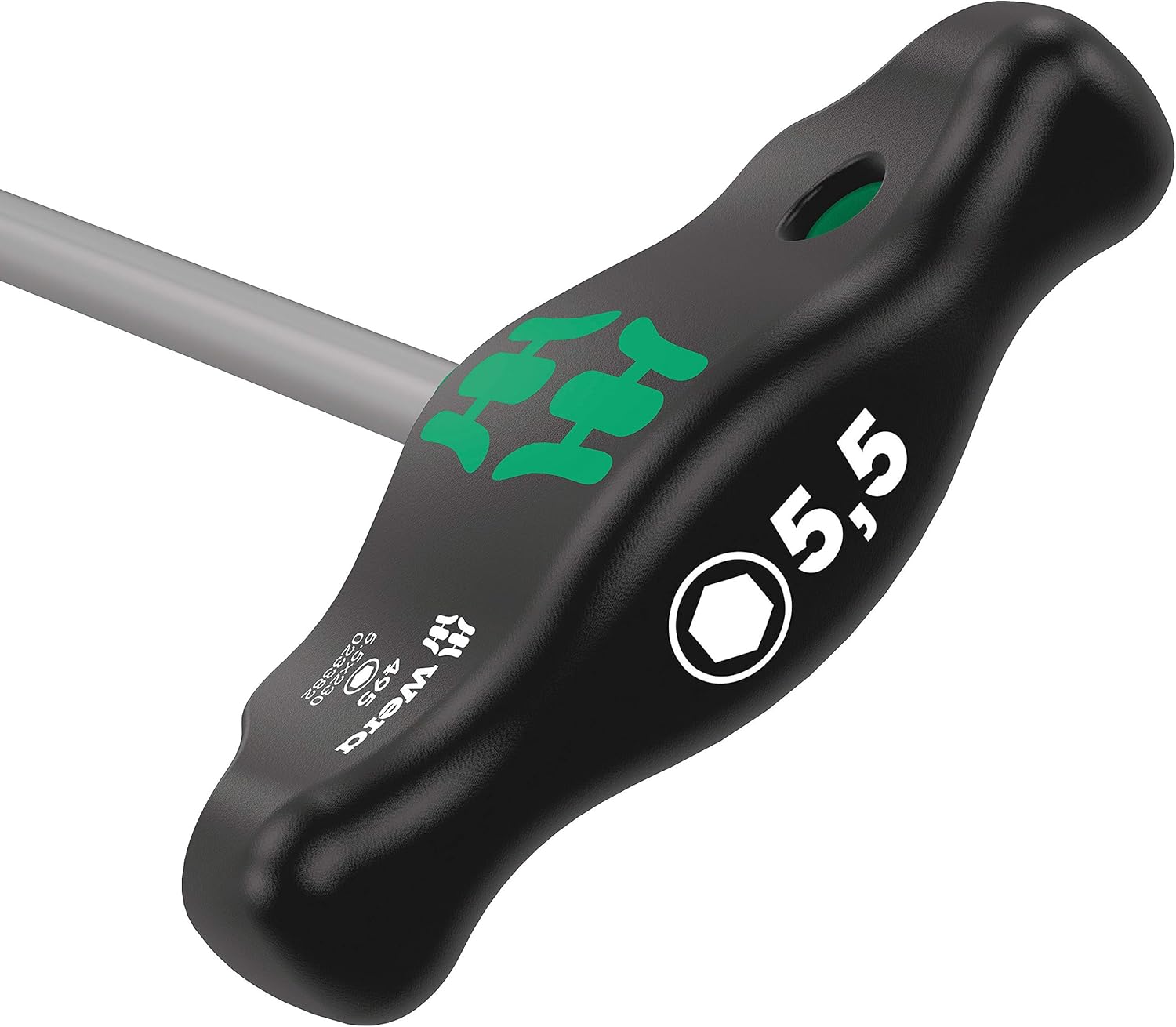 WERA 05023382001 495 T-Handle Socket Wrench Screwdrivers, 5.5 x 230 mm