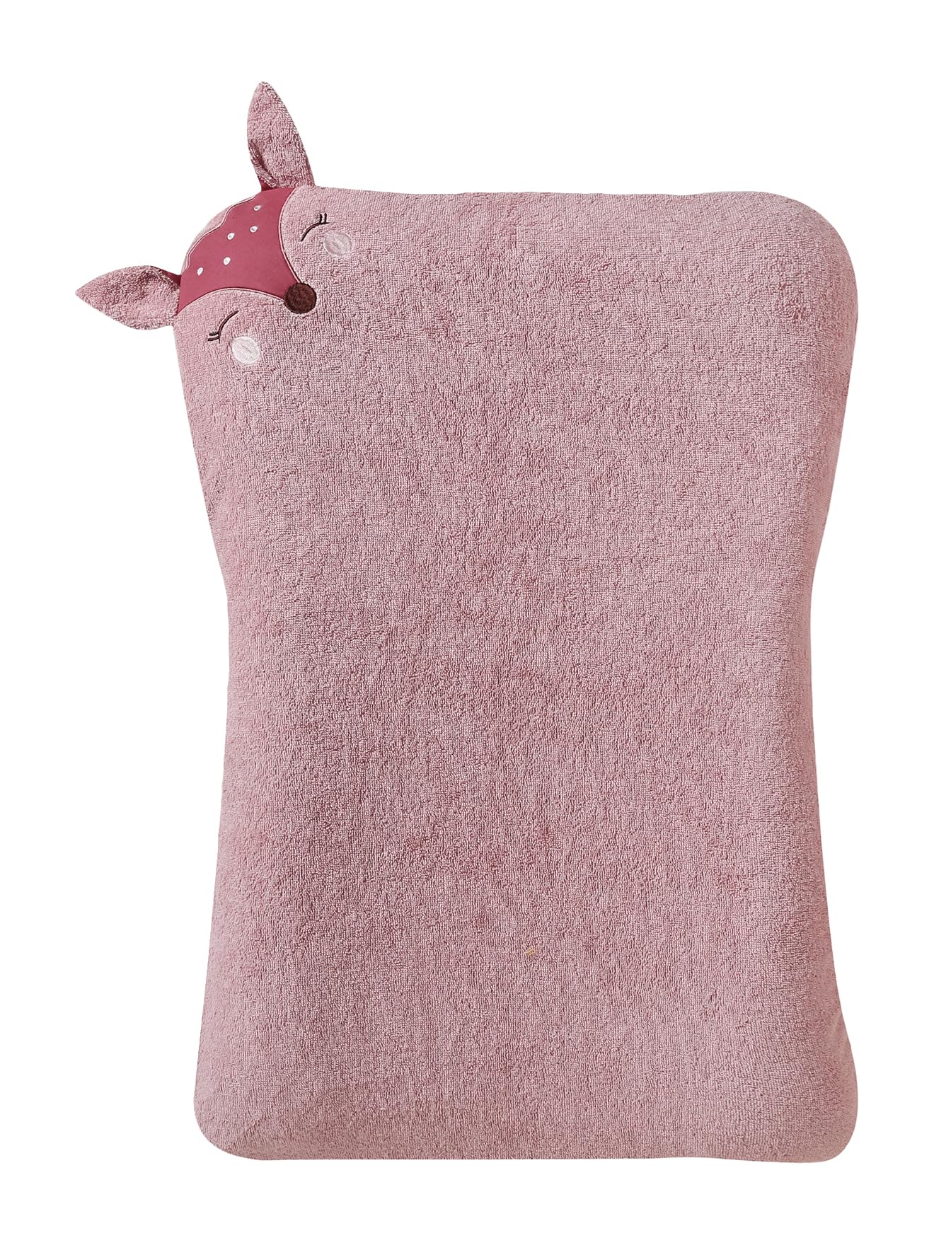 VERTBAUDET Lot de 2 housses de matelas à langer animaux en éponge blush TU