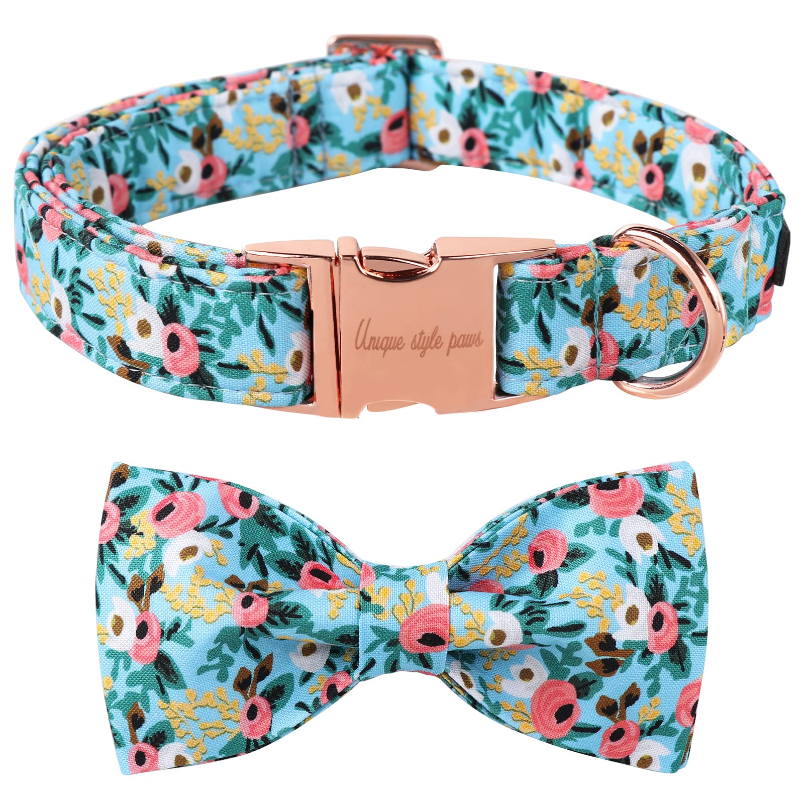 Unique style paws Dog Collar Bow tie Collar Adjustable Collars for Dogs and Cats Small Medium Large