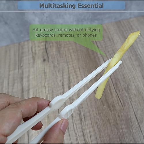 Miniatura 3 de Paquete de 2 palillos fáciles de usar para servir aperitivos, papas fritas, ensalada y pan, manteniendo los dedos limpios