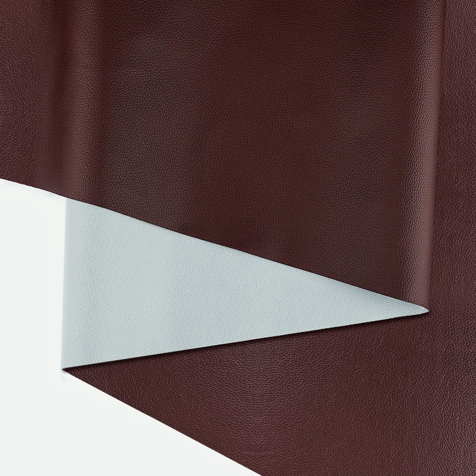 Tela de piel sintética por metros, 500 x 140 cm, piel sintética suave, resistente al agua, tela para muebles, asientos de coche, fundas para sillas, color marrón