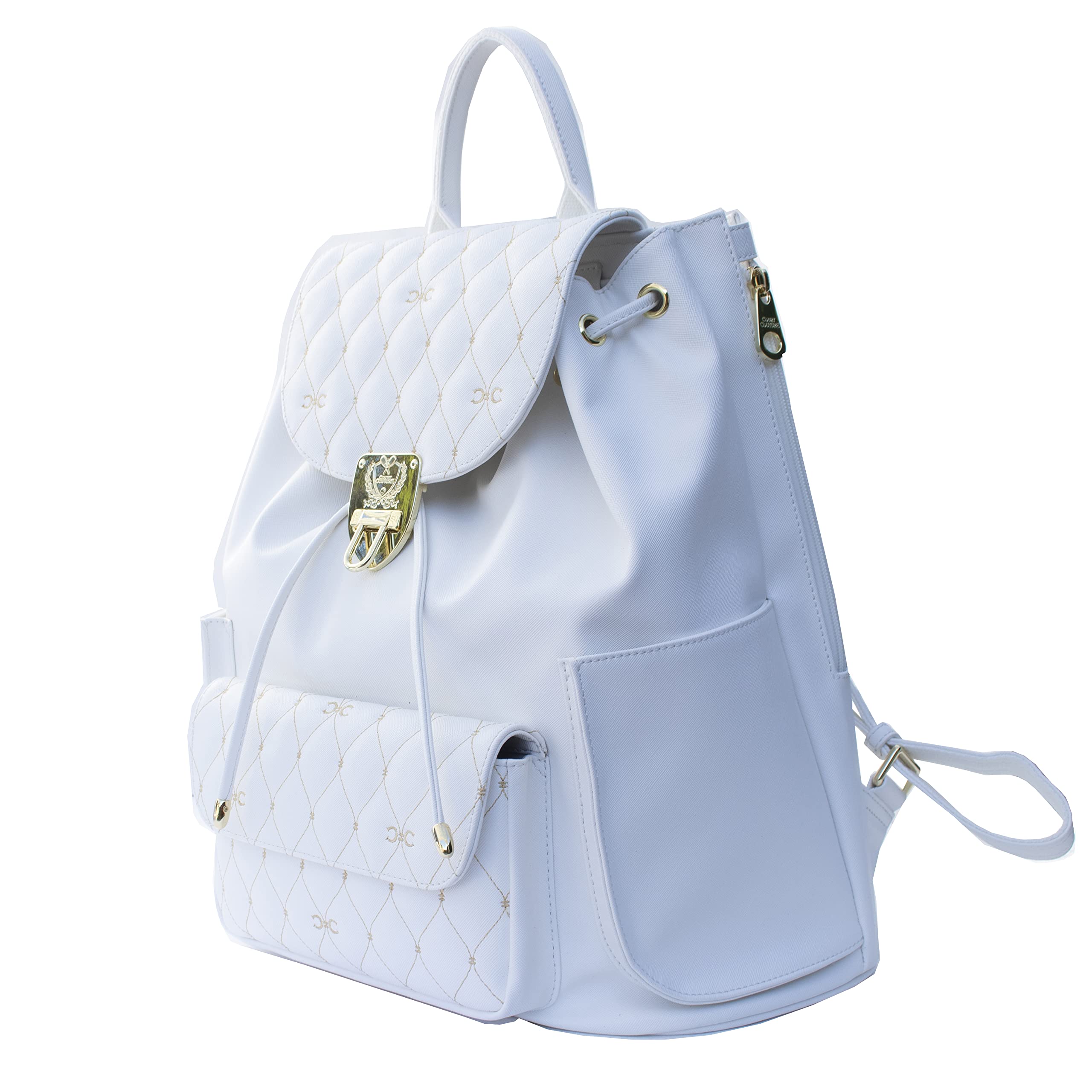 Court Couture Hampton Embroidery White Tennis/Pickleball Backpack