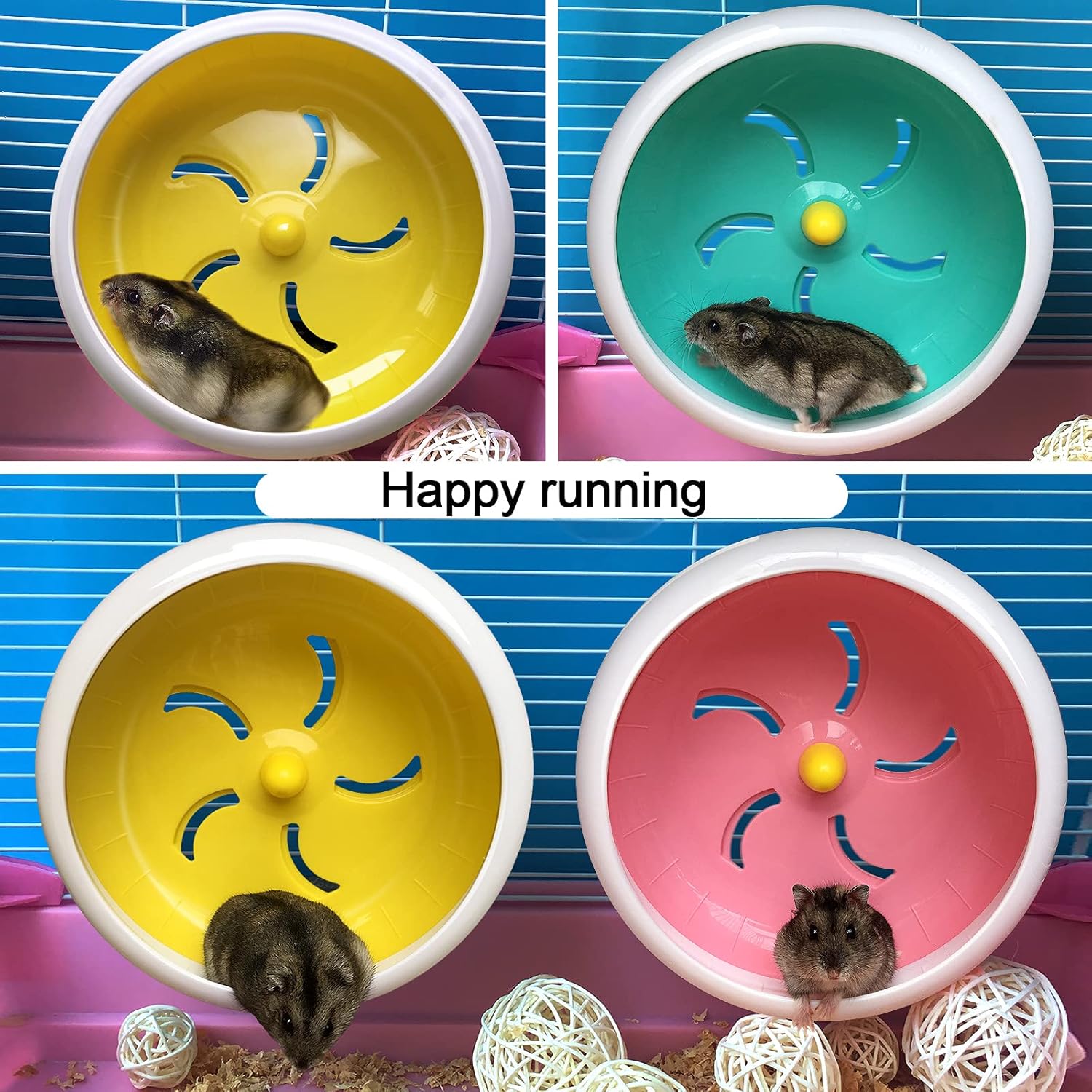 Buy lazYYzal Hamster Wheel,Silent Hamster Wheel,Silent Spinner,Quiet