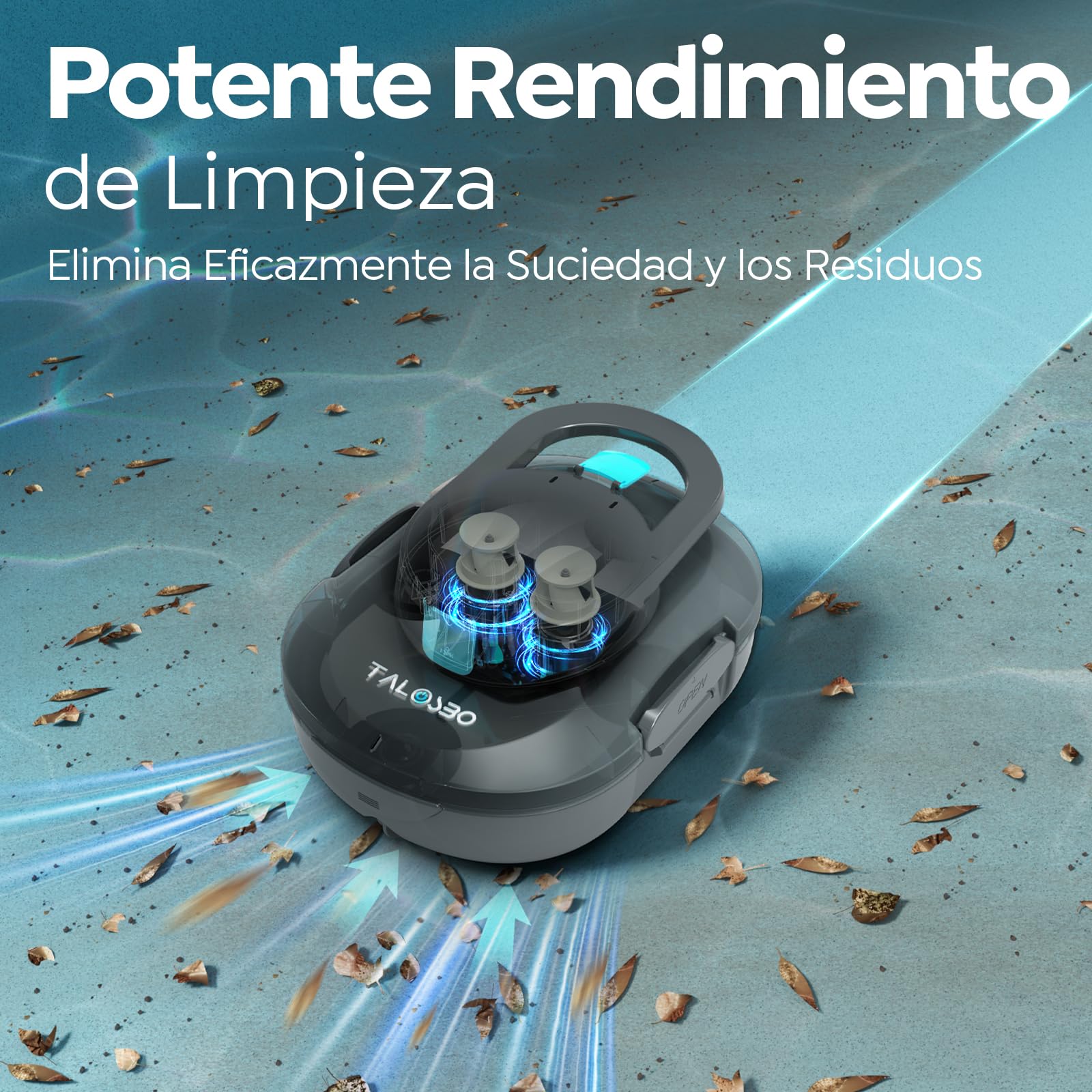 (2026 Upgrade) S1PRO Robot Piscina, Doble Motor Robot Limpiafondos Piscina Sin Cable, 120 Min de Limpieza, Carga en 2.5h, Autoaparcable, para Piscinas de Fondo Plano 100 m²