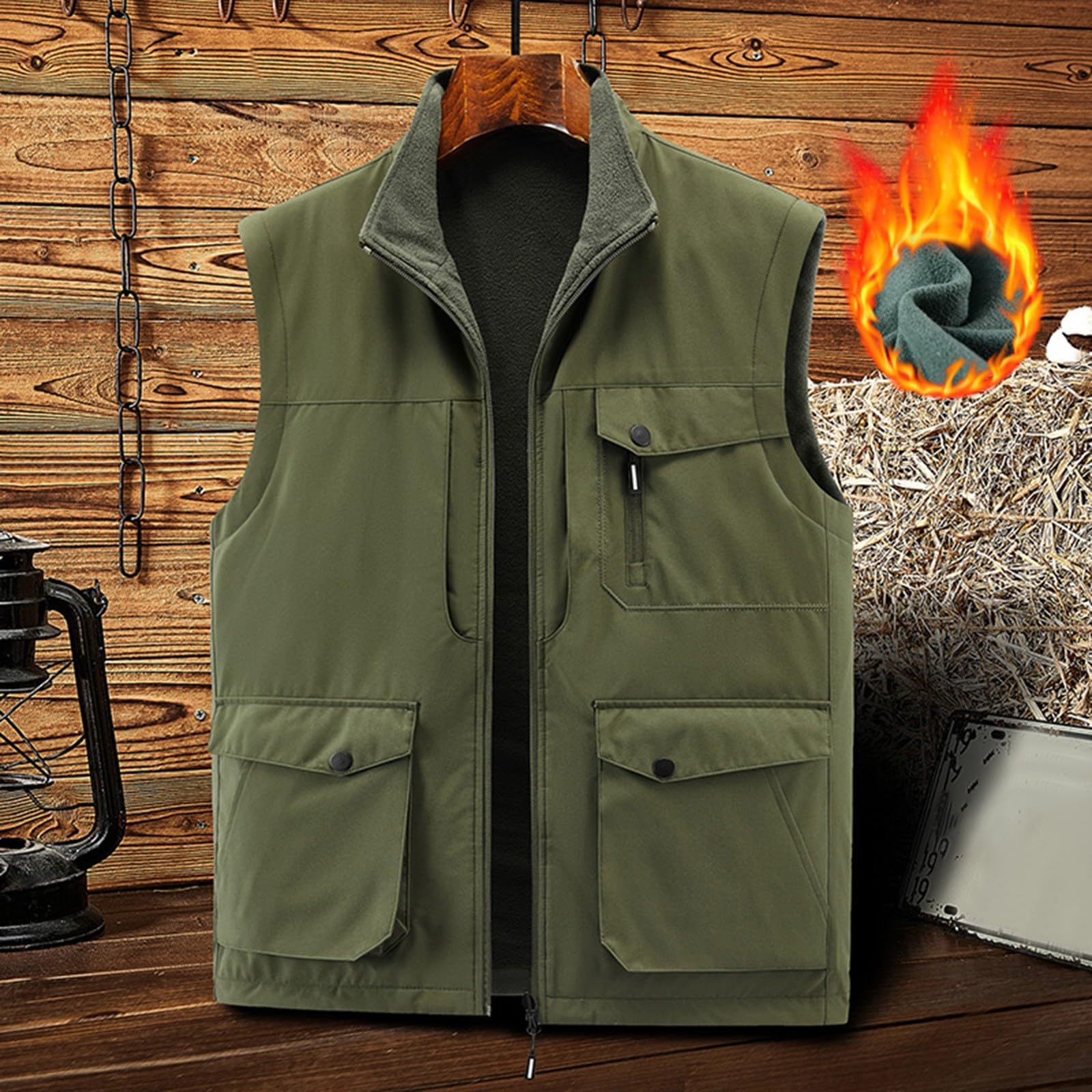 Gilet softshell da uomo, 5XL, gilet estivo 4XL, comodo gilet in lino | Gilet da club, in pelle bovina, elasticizzato, da corsa, da spiaggia, in pelle scamosciata, a spina di pesce, impermeabile