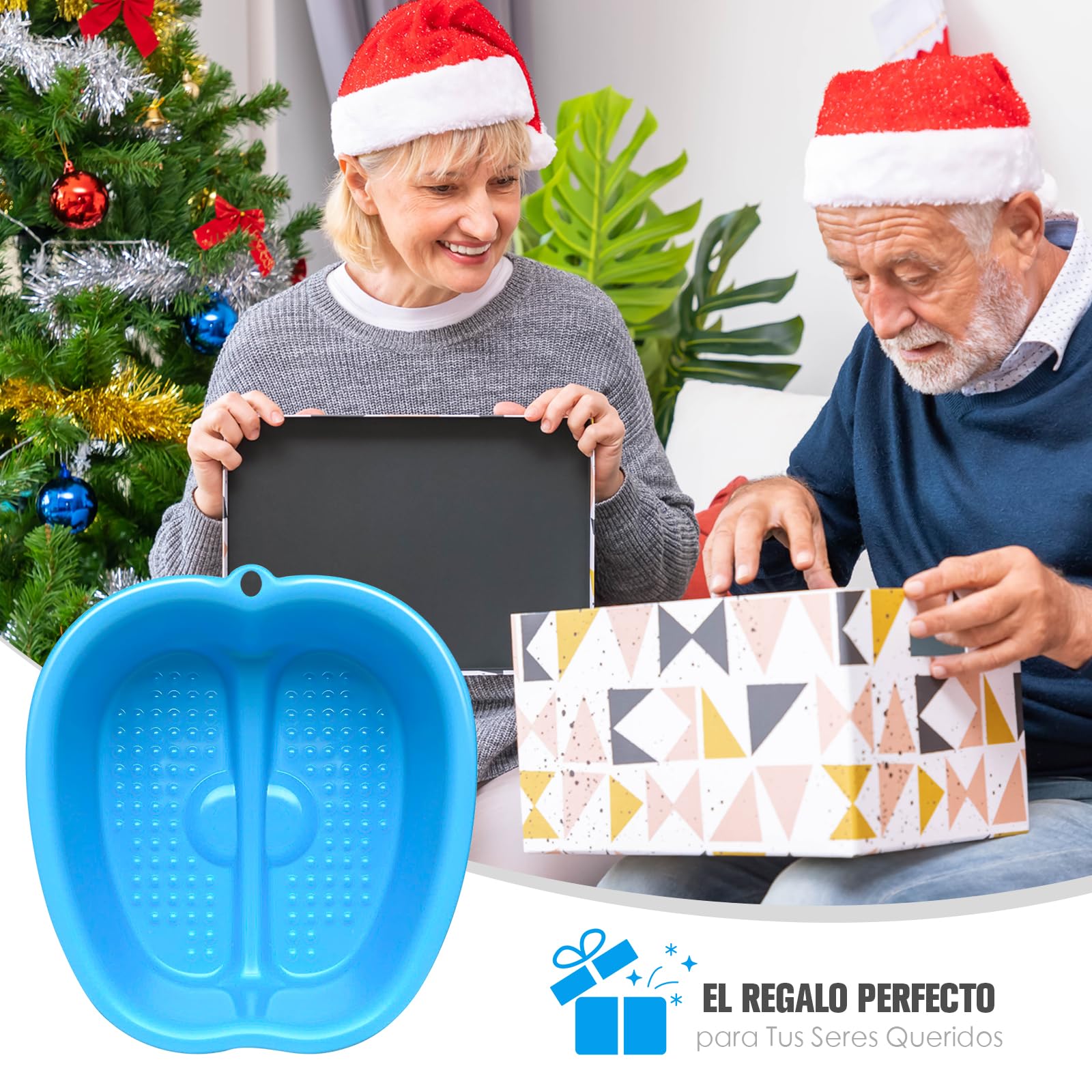 Cuenco de spa grande para baño de pies, lavabo de plástico para pedicura y masaje