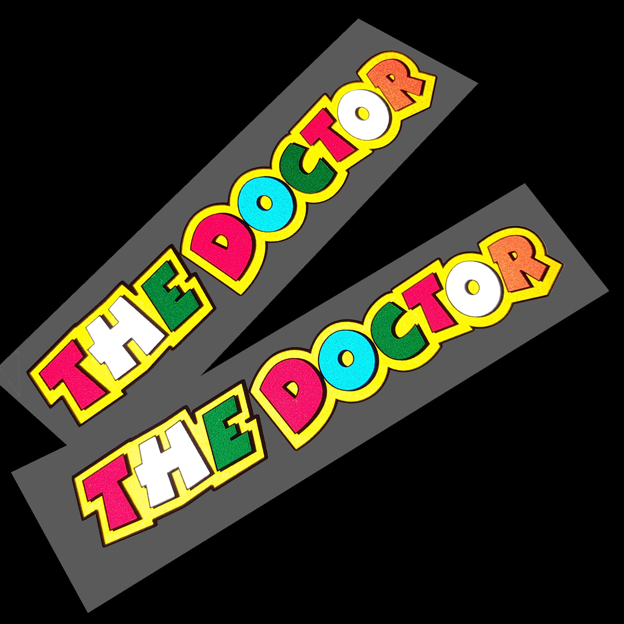 Twisted Melon Moto GP Rossi THE DOCTOR graphics x 2 REFLECTIVE