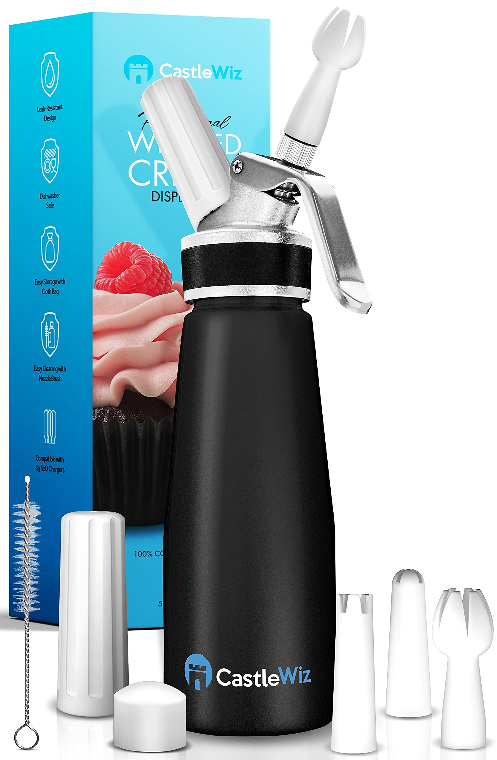 Buy Professional Whipped Cream Dispenser Set LeakResistant Grade 6