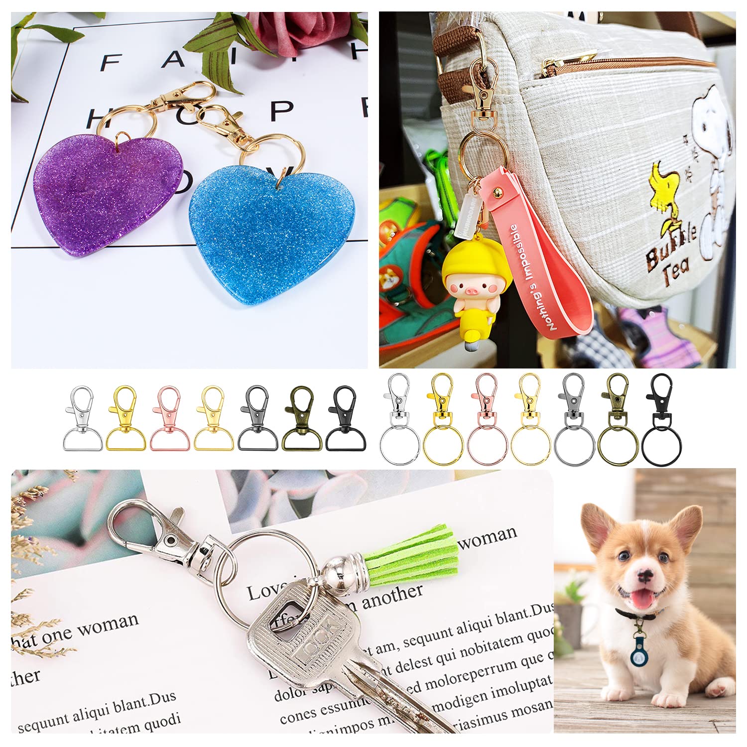 Porte-Clé Avec Mousqueton | La Maison Du Porte-Clé