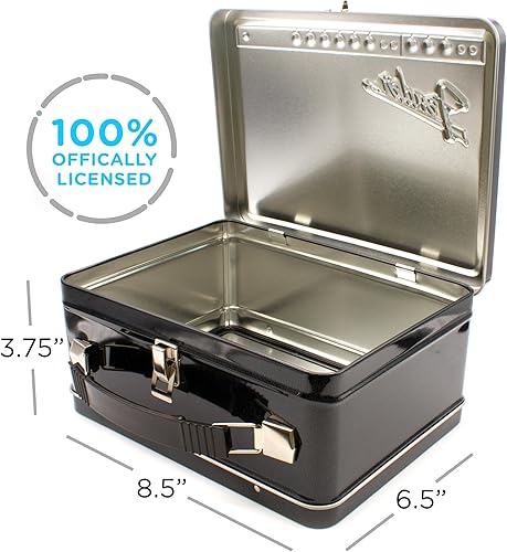 Miniatura 4 de AQUARIUS Fender Amp - Caja de diversión grande – Caja de almacenamiento de lata resistente con mango de plástico y cubierta frontal en relieve –