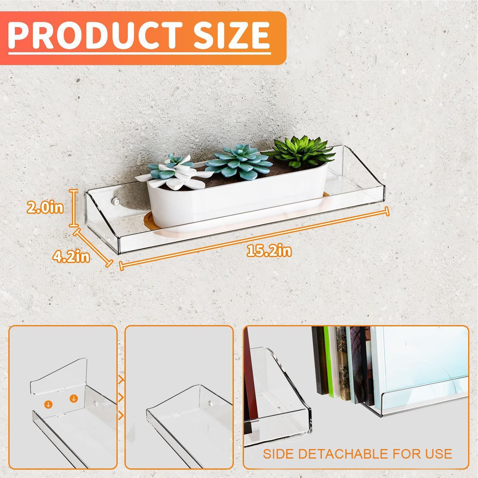 Estantes Flotantes para Decoración de Pared Estante Organizador de Hogar