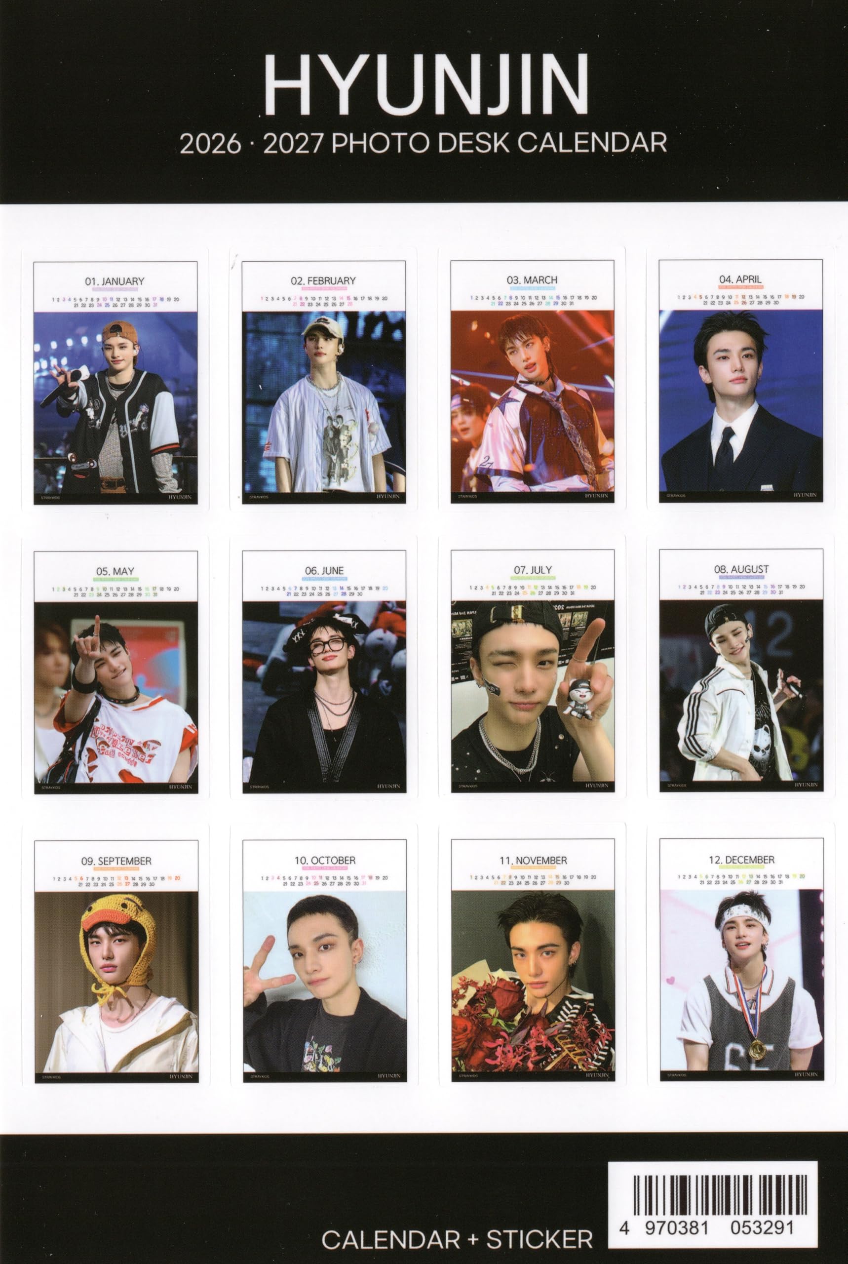 Amazon.co.jp: ヒョンジン グッズ 卓上 カレンダー (写真集 カレンダー