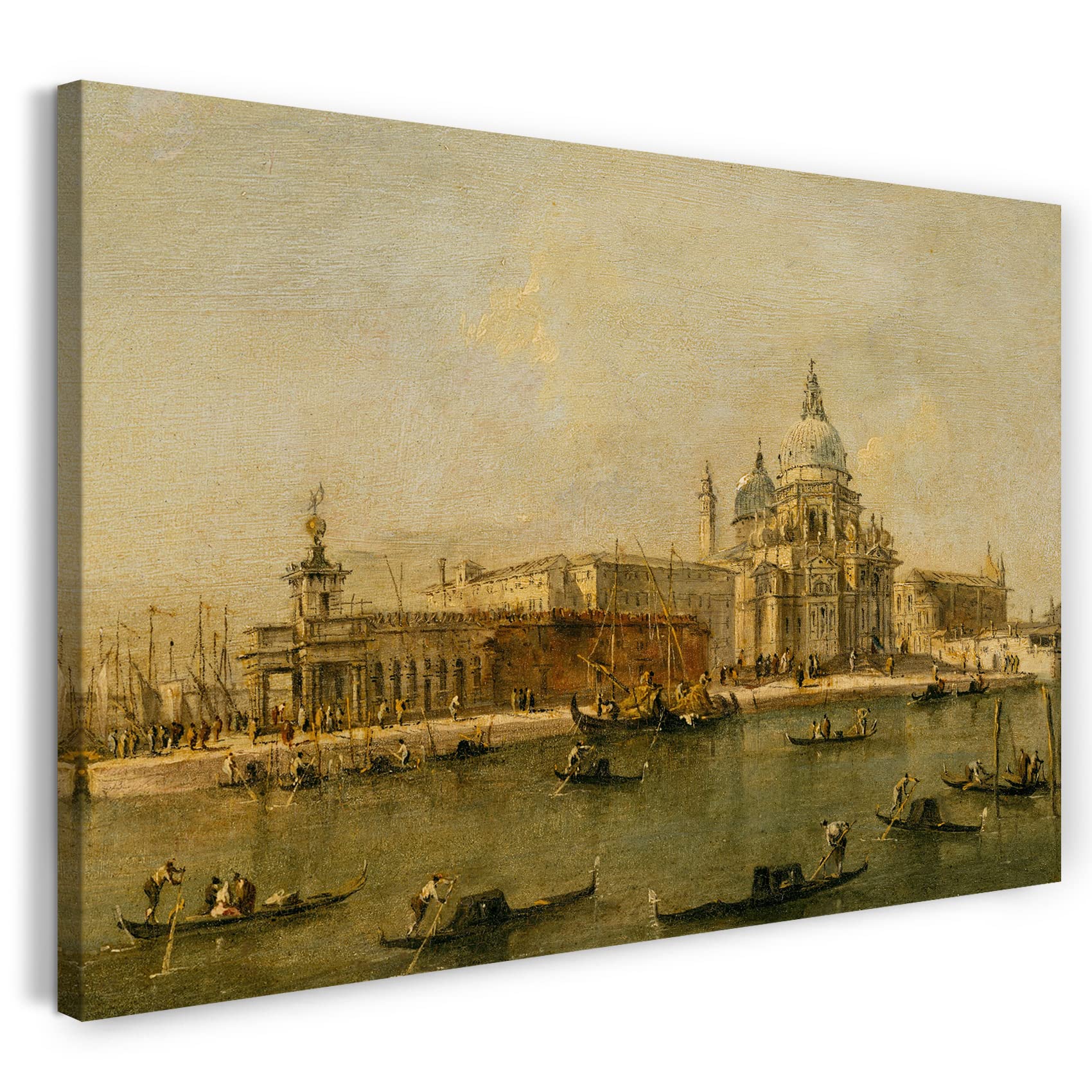 Printed Paintings Impresión sobre Lienzo (120x80cm): Taller de Francesco Guardi - Venecia: La Dog
