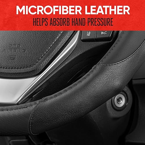 Miniatura 4 de Volante de cuero de la tendencia del motor