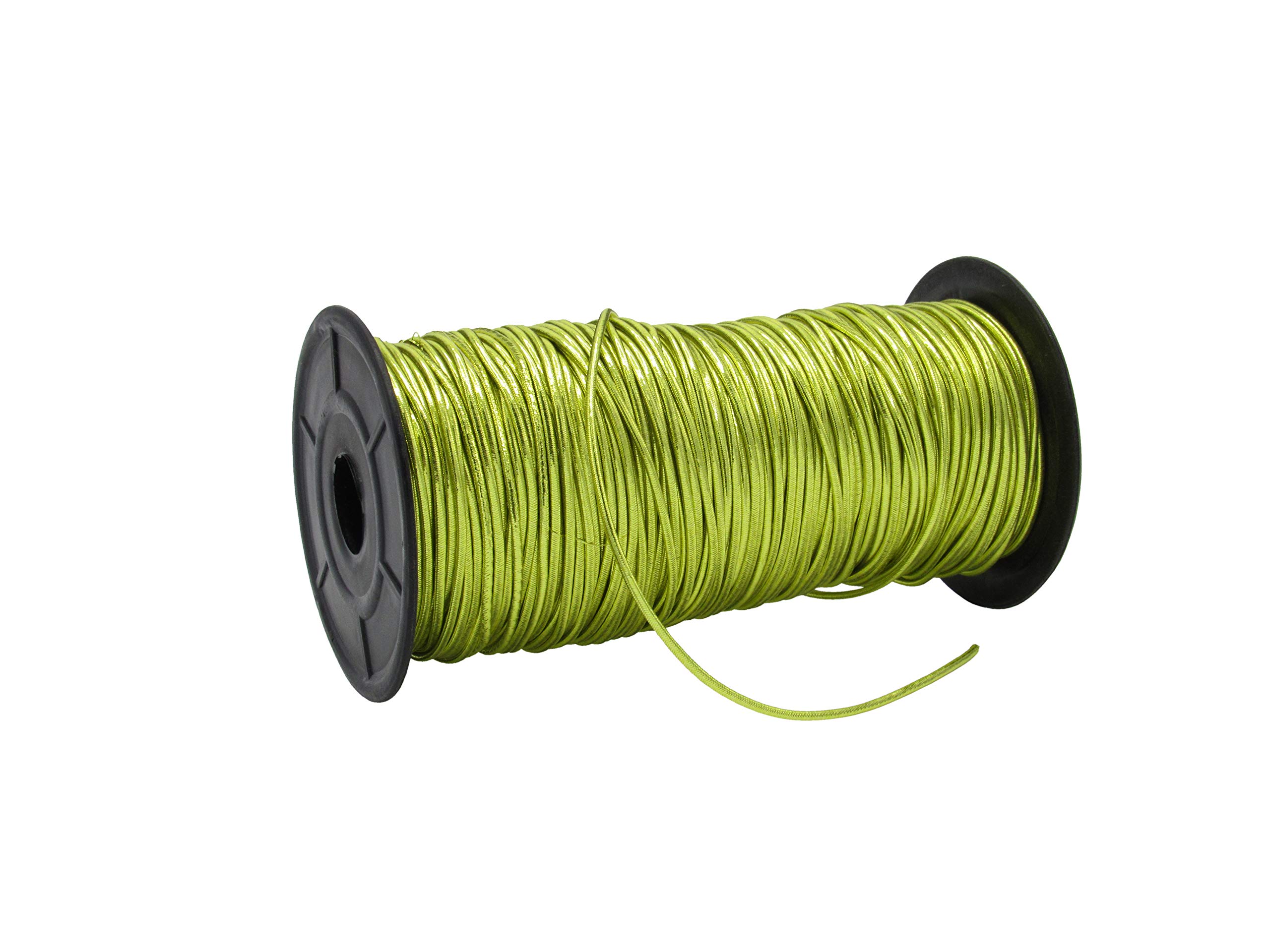 Ribbon Writer Gold Shiny Round 1.5Mm Elastic Cord/String X 1 Metre Cut From Roll