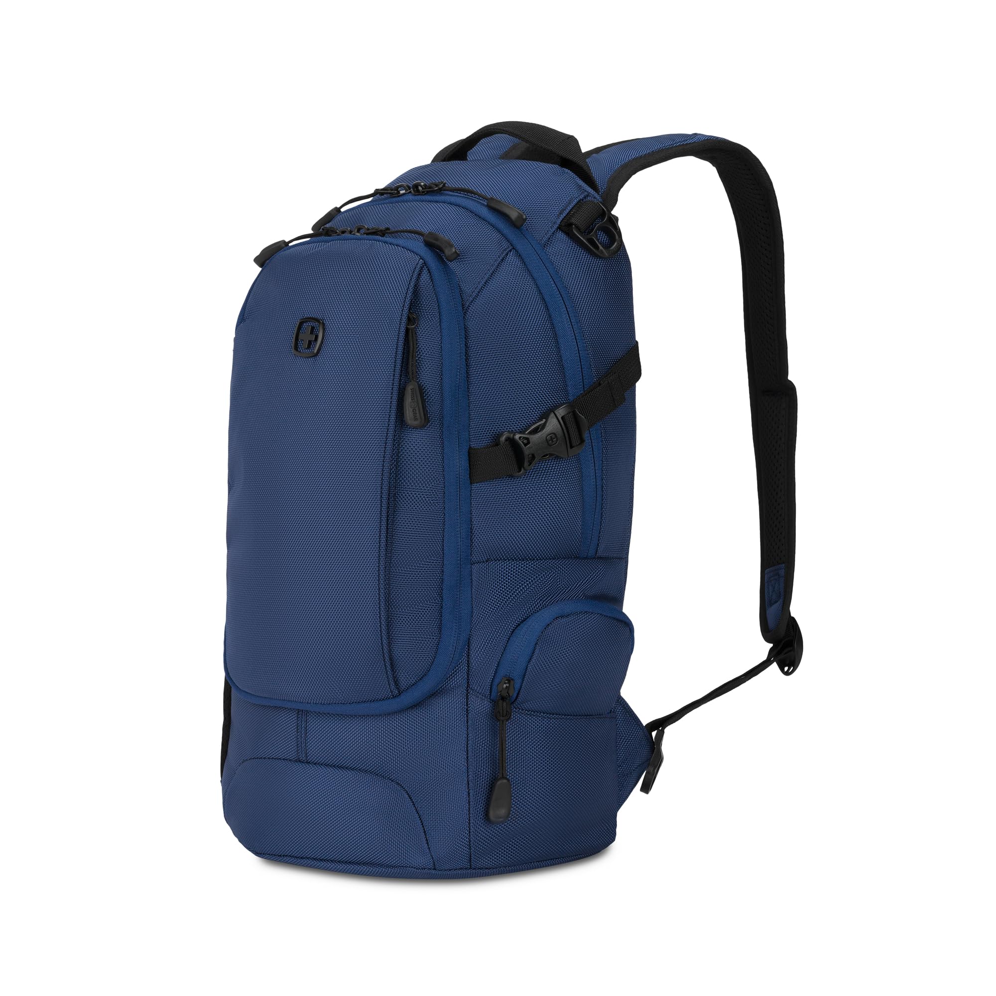 SWISSGEAR City Pack Backpack, Slim Profile, Navy Ballistic,15.9L, 18-Inch 18-Inch Navy Ballistic