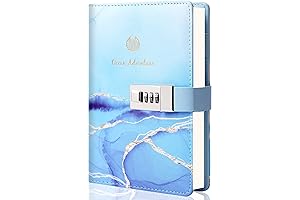Marble Diary with Lock for Girls - Perfect for Journaling and Private Note-Taking